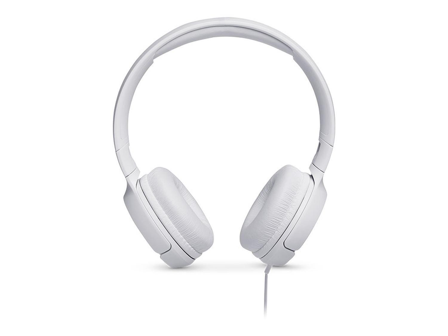 Audífonos JBL T500 con Mic blanco-2