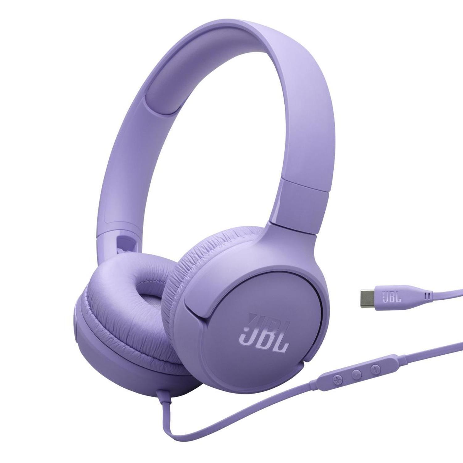 Audífonos JBL Tune 520 con Cable Tipo C Purple-0