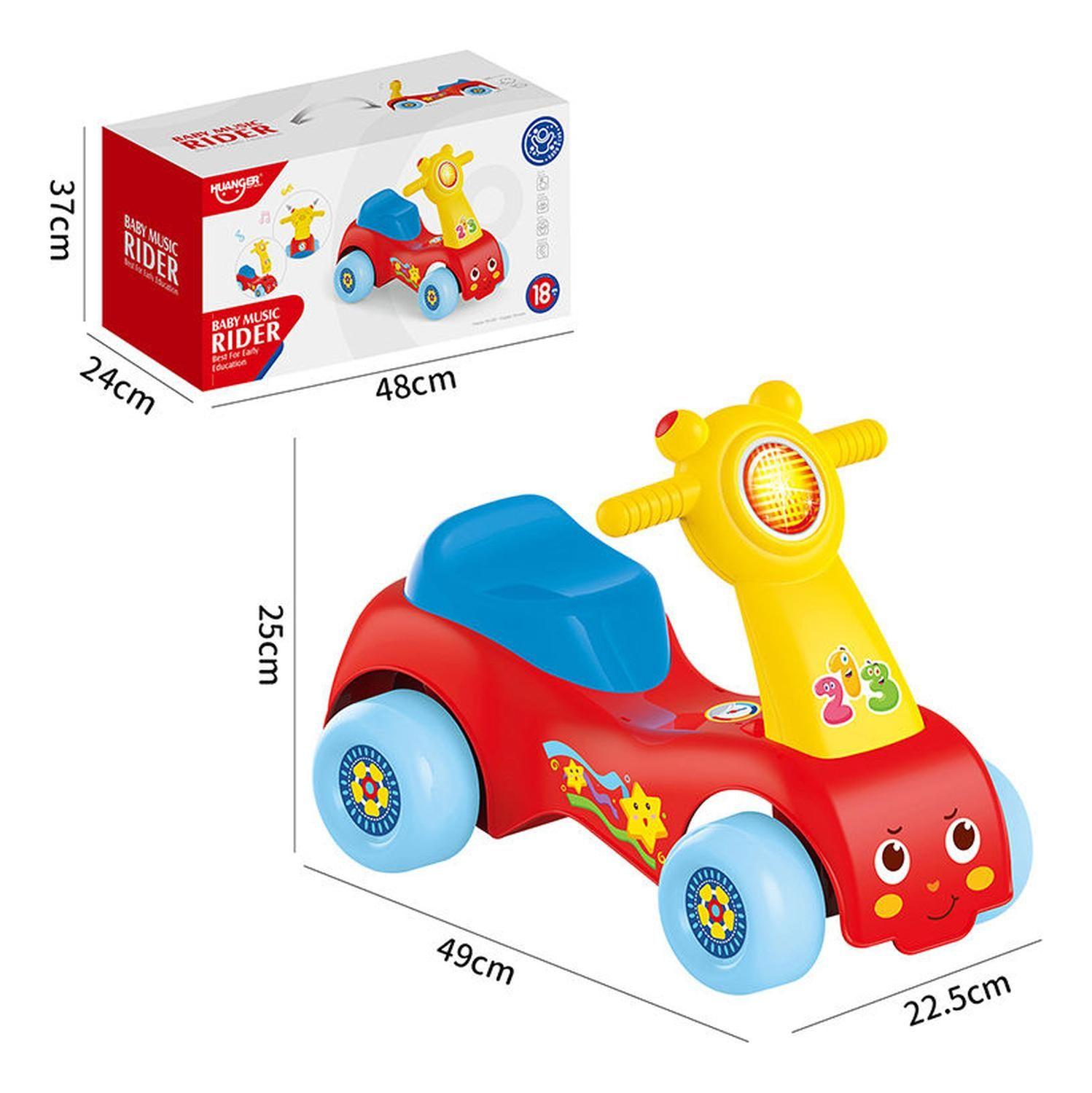 Corre Pasillos Andador Musical Infantil Musical Colorido Rojo-5