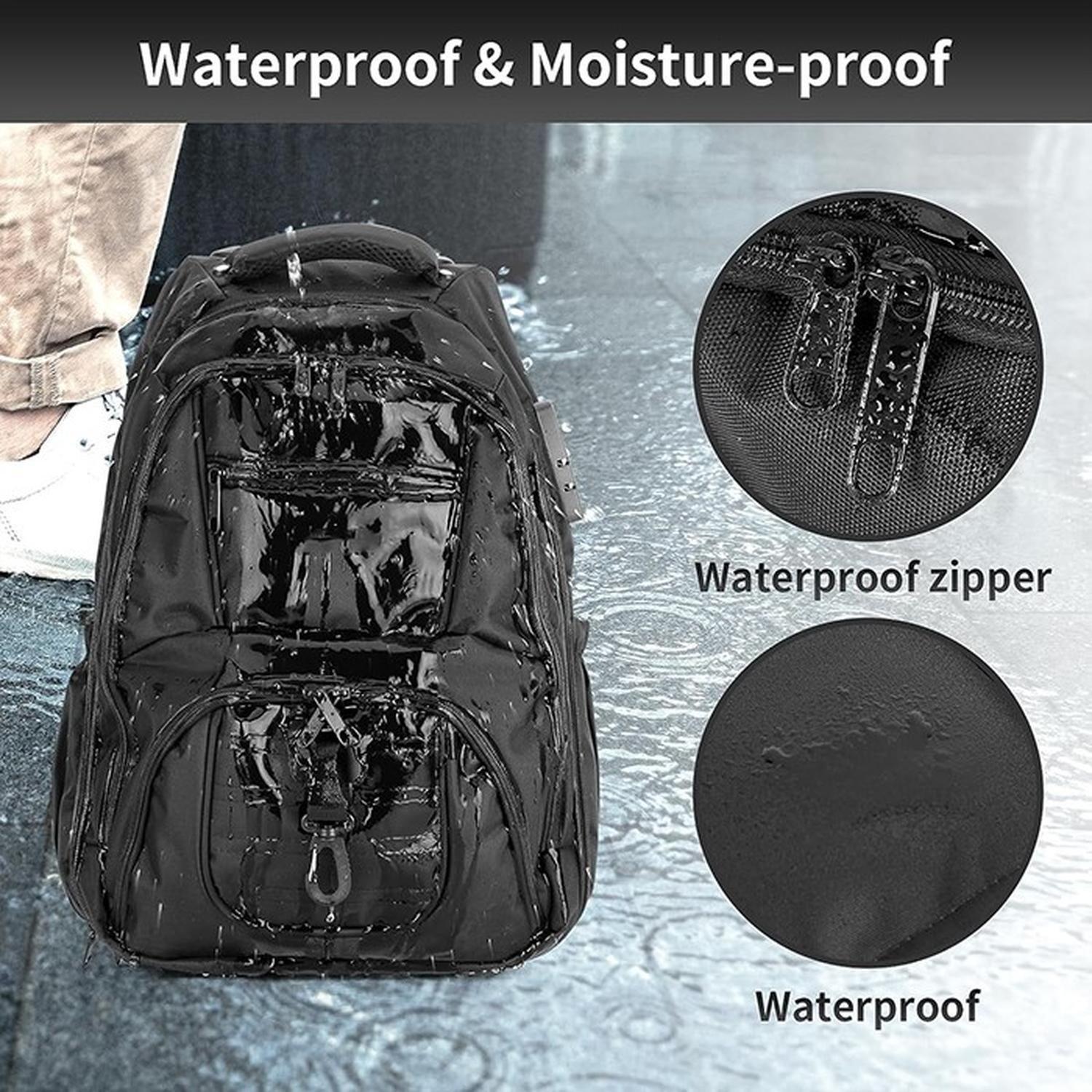 Mochila con Ruedas N Unisex para Portátil de Tela Oxford de 17''-7