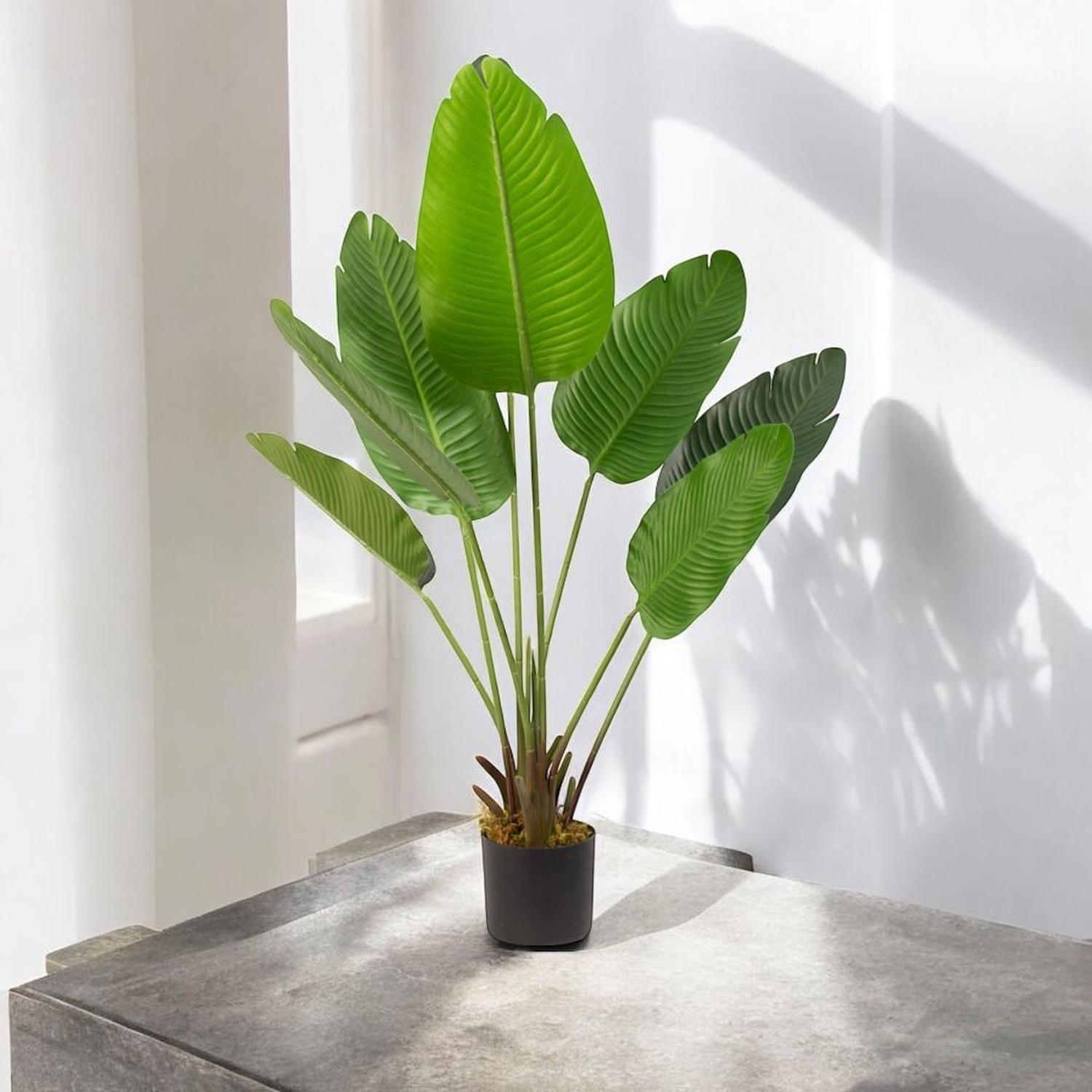 Planta artificial Bird of Paradise alto120 cms-5