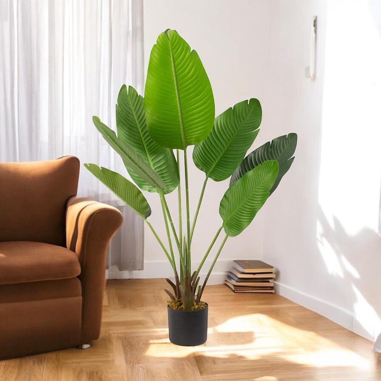 Planta artificial Bird of Paradise alto120 cms-6