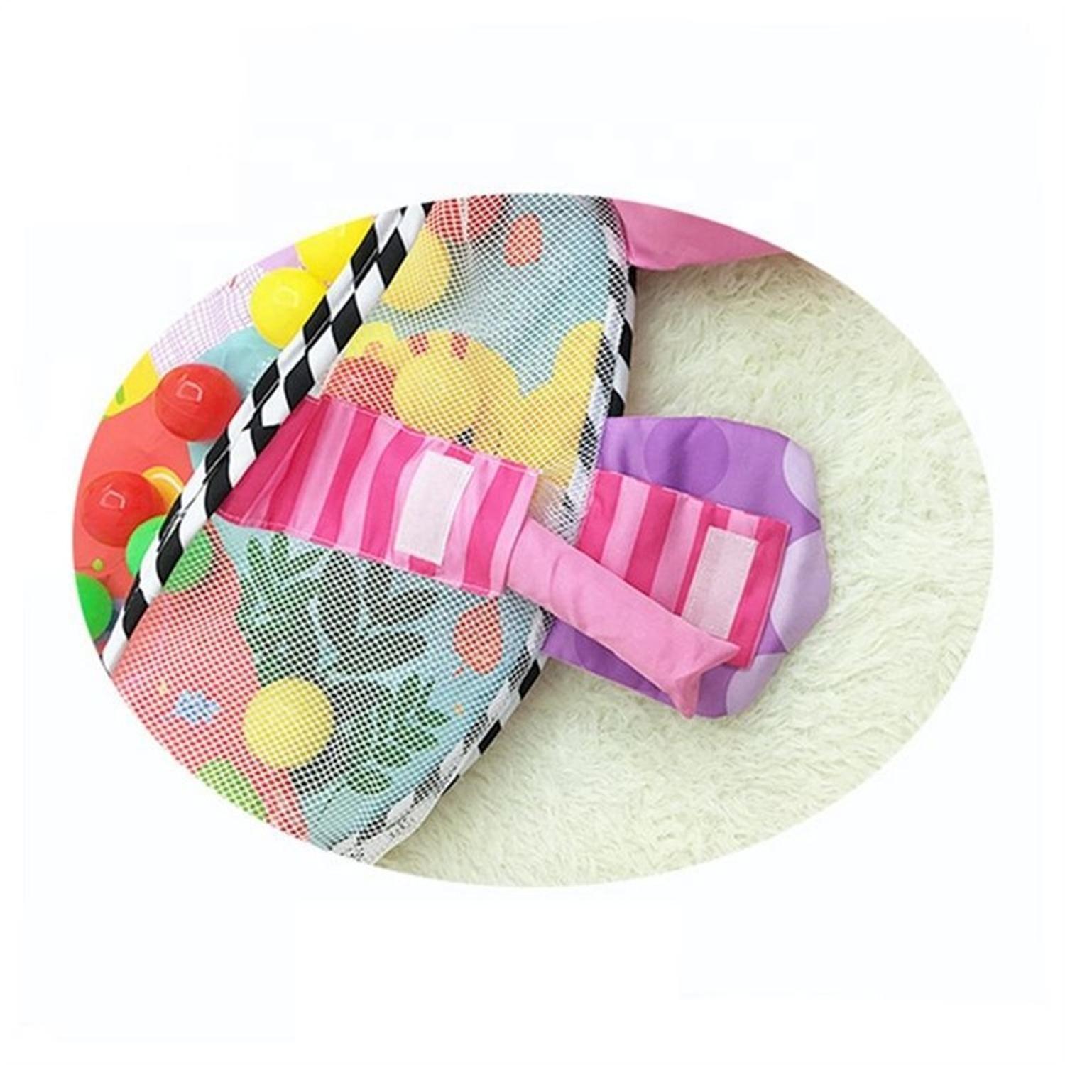 Gimnasio Alfombra De Actividades 3 En 1 Con Pelotitas Rosa-2