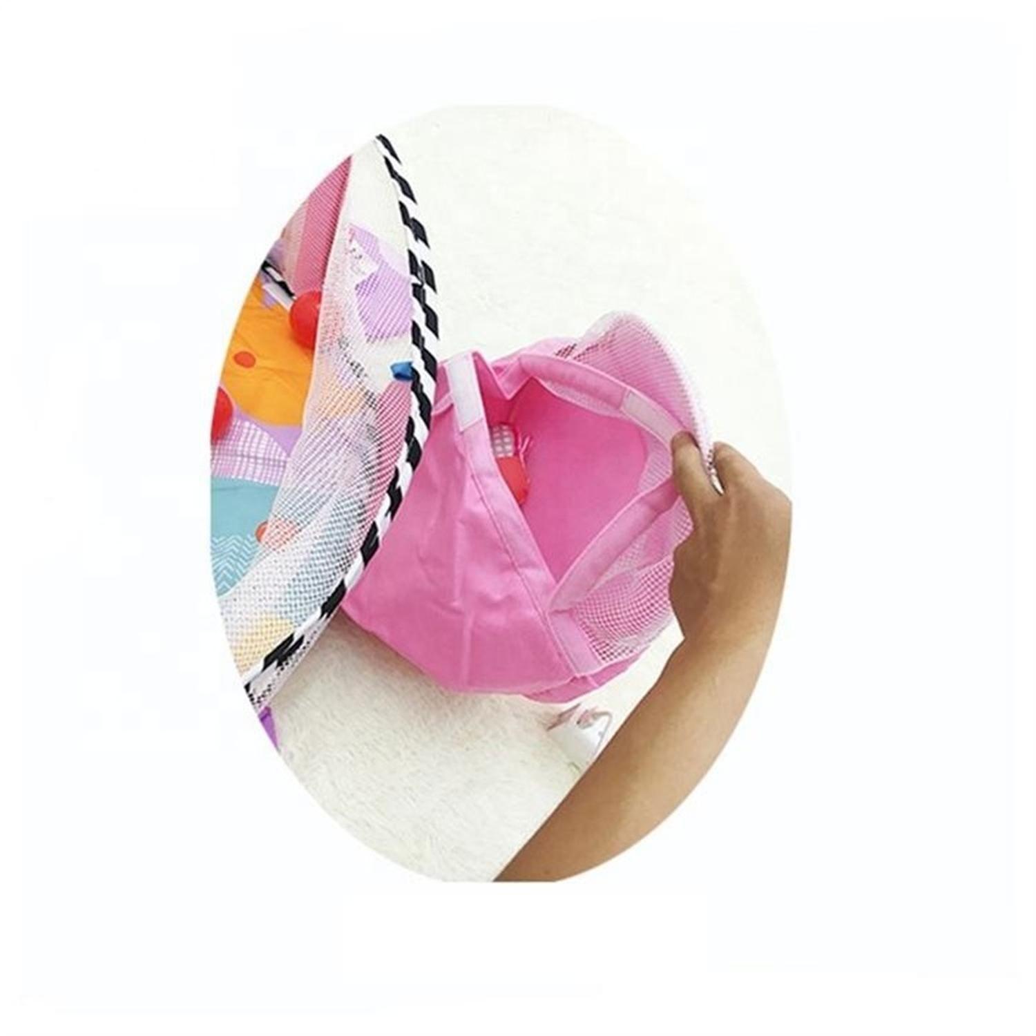 Gimnasio Alfombra De Actividades 3 En 1 Con Pelotitas Rosa-5