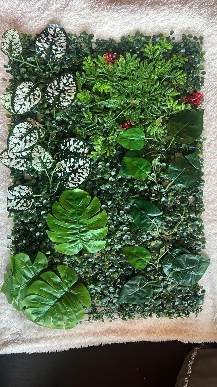 Jardín Muro Vertical Artificial B Palmeta Plantas 60x40 Cm-6