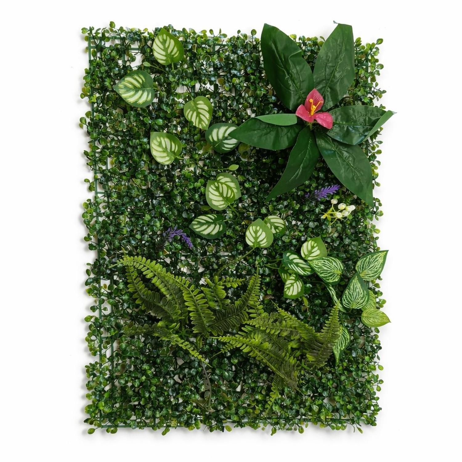 Jardín Muro Vertical Artificial B Palmeta Plantas 60x40 Cm-3