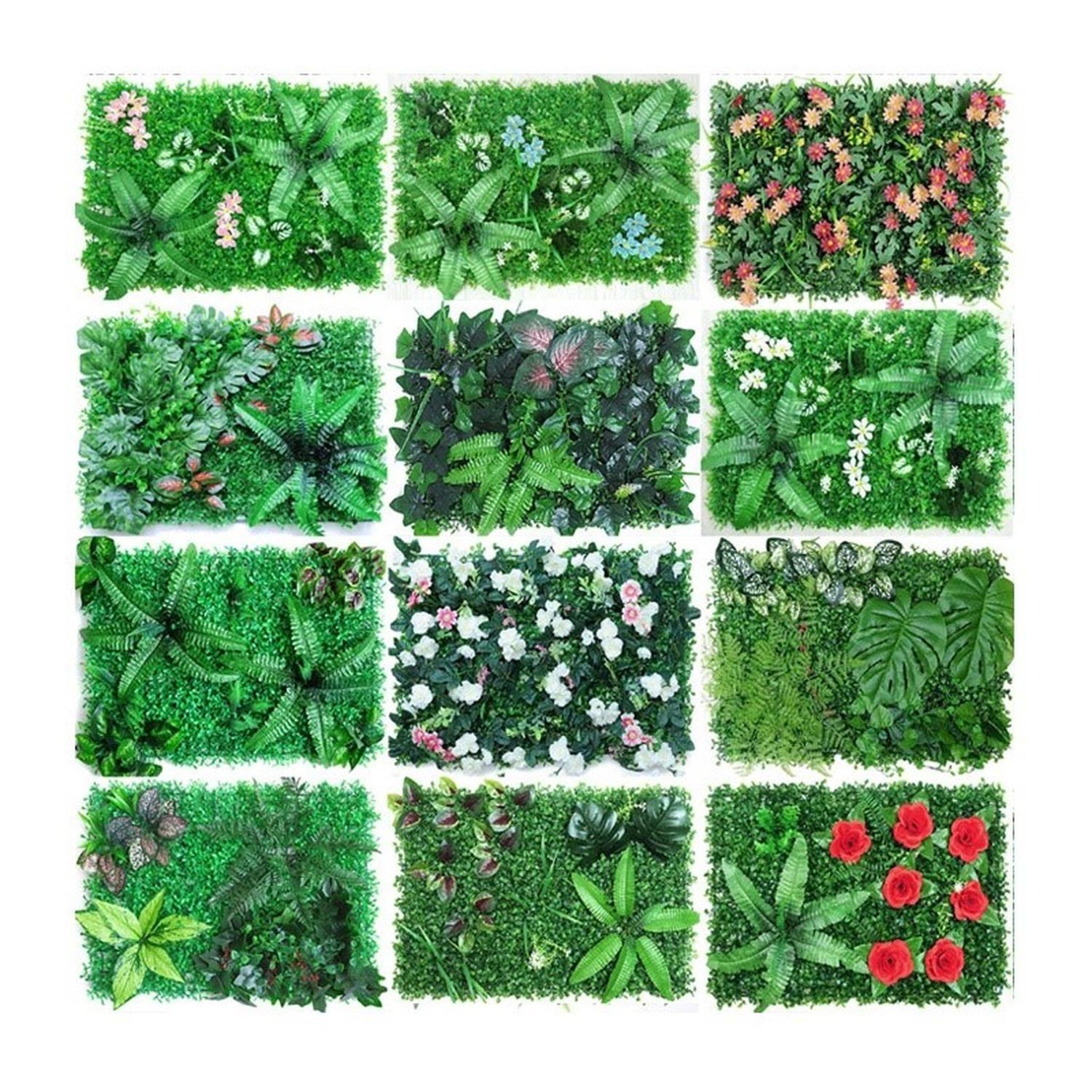 Jardín Muro Vertical Artificial B Palmeta Plantas 60x40 Cm-6