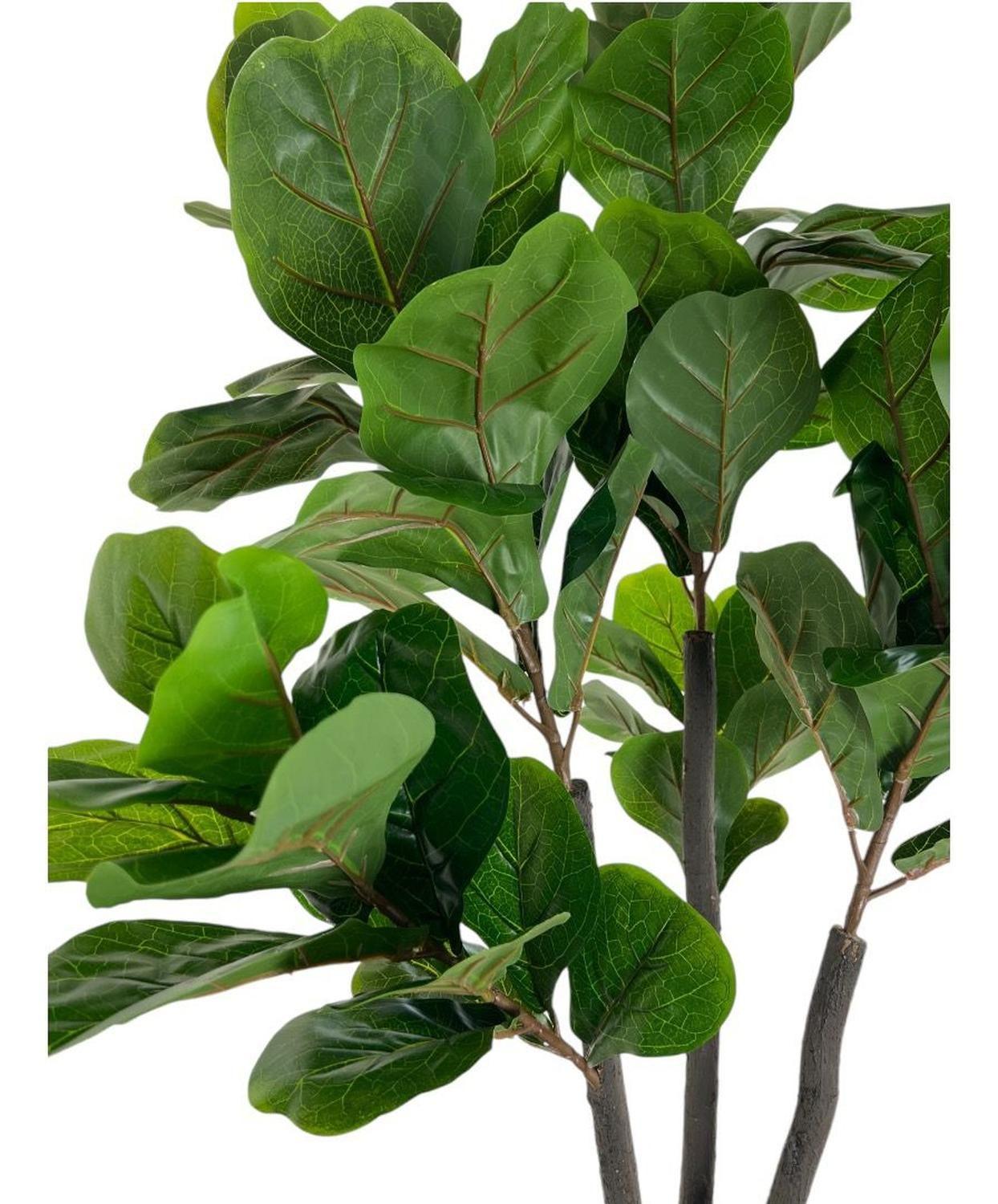 Planta Artificial Ficus Lyrata 180 Cm. De 88 Hjs Y 3 Troncos-4