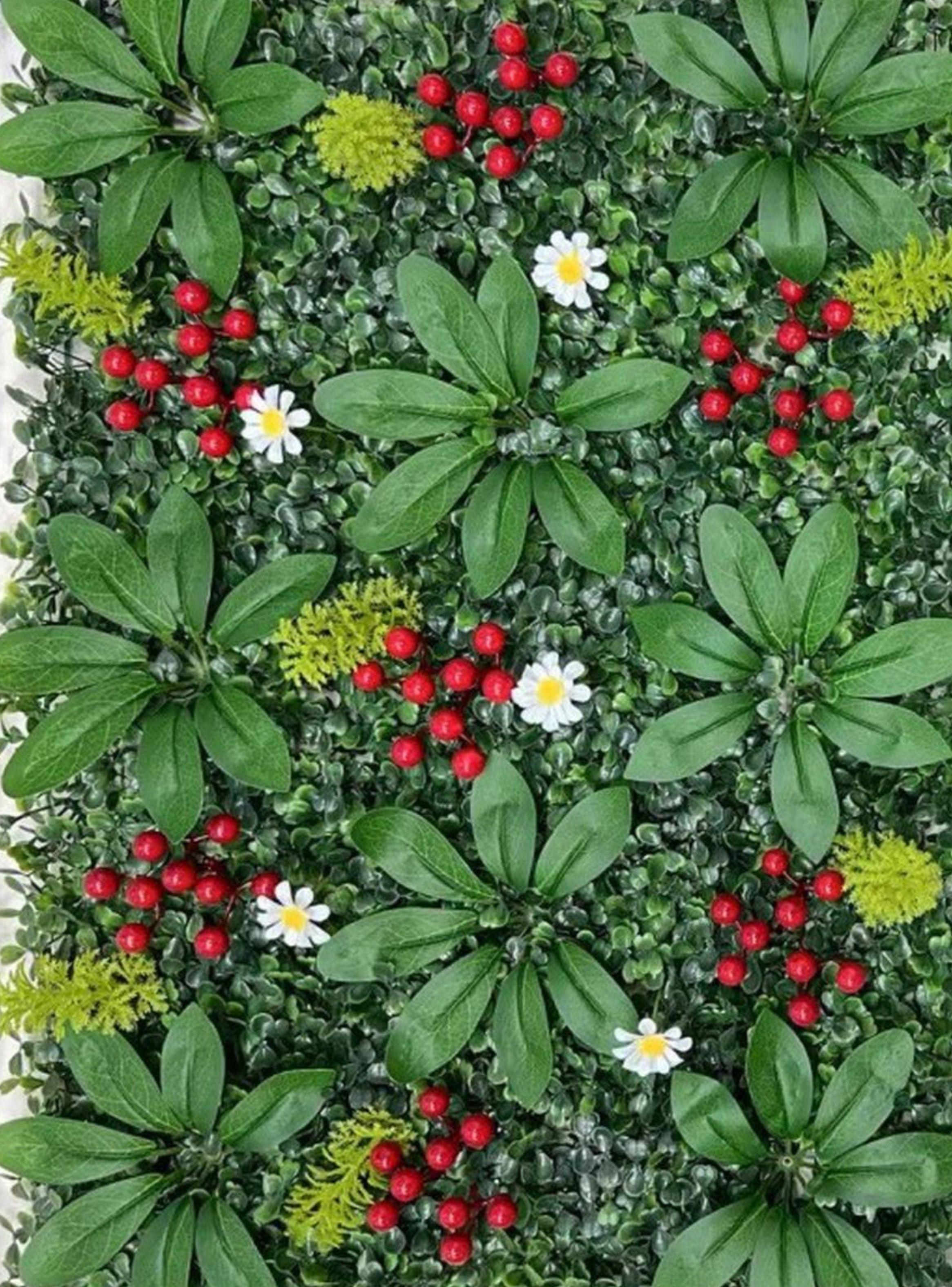 Jardín Muro vertical artificial E palmeta Plantas 60x40 cm-3