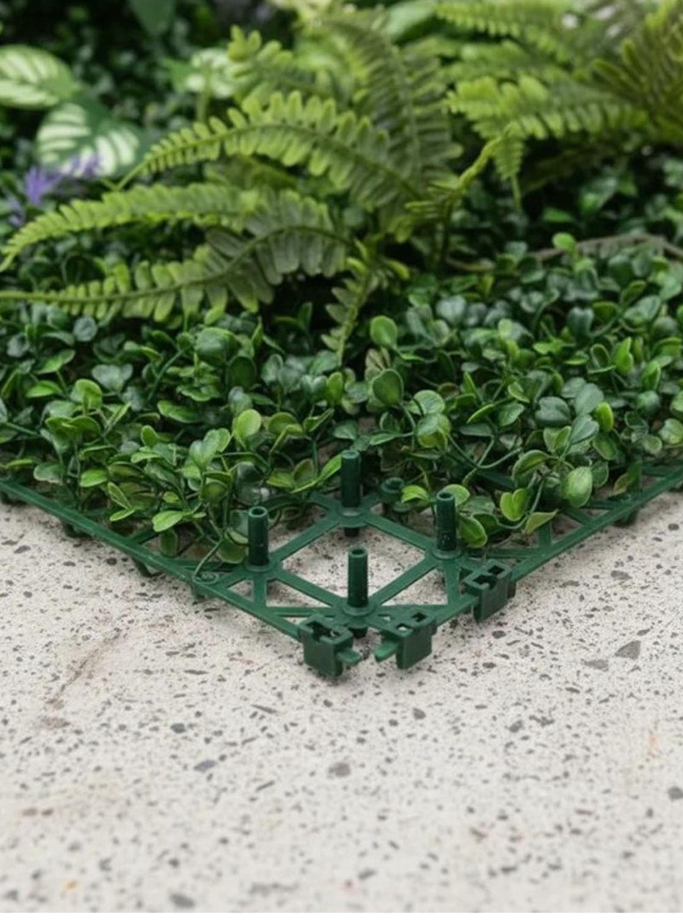 Jardín Muro vertical artificial E palmeta Plantas 60x40 cm-5