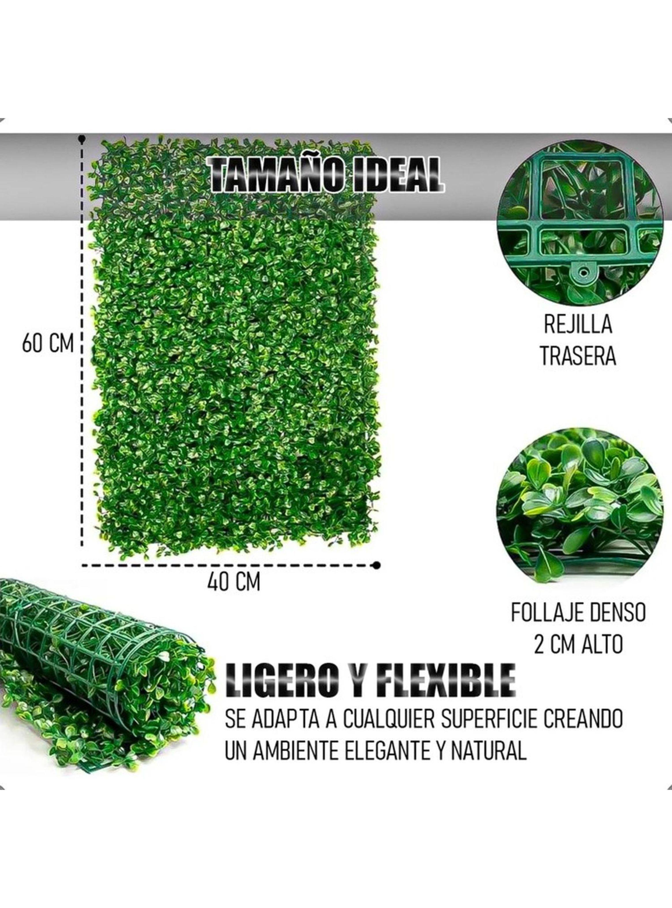 Jardín Muro vertical artificial E palmeta Plantas 60x40 cm-7