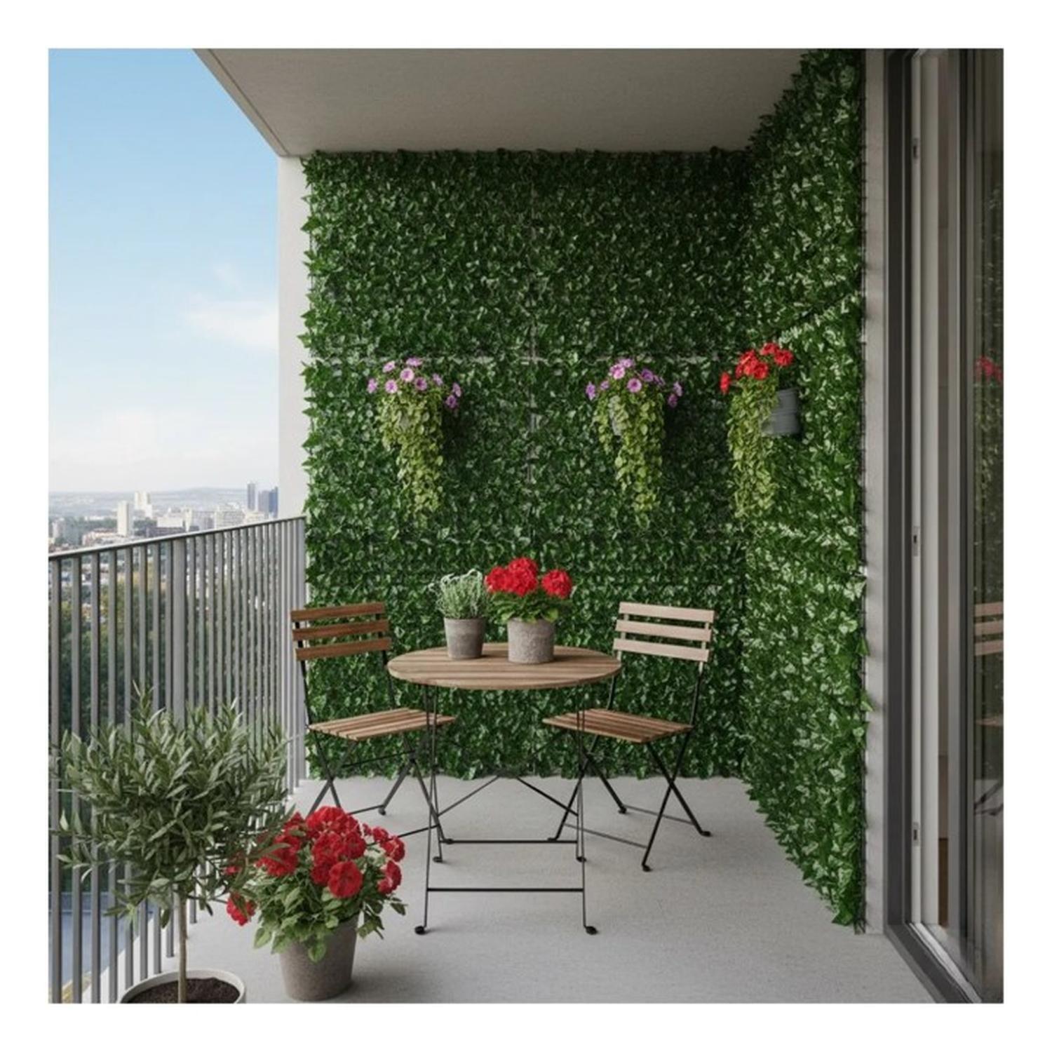 Malla de Hojas Cerca Diseño Enredadera Decoración 3x1m-4