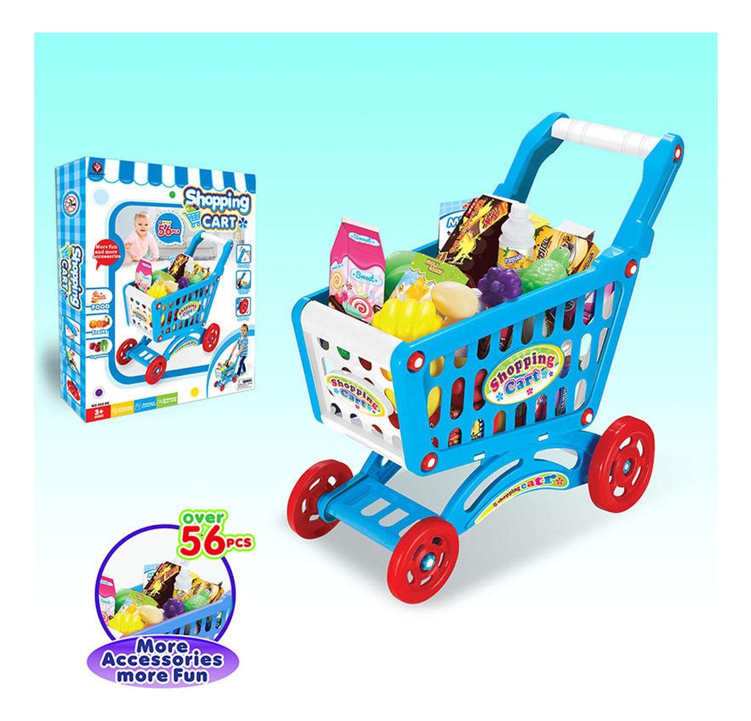 Carrito De Compra Supermercado Para Niños 56 Piezas Colores-2