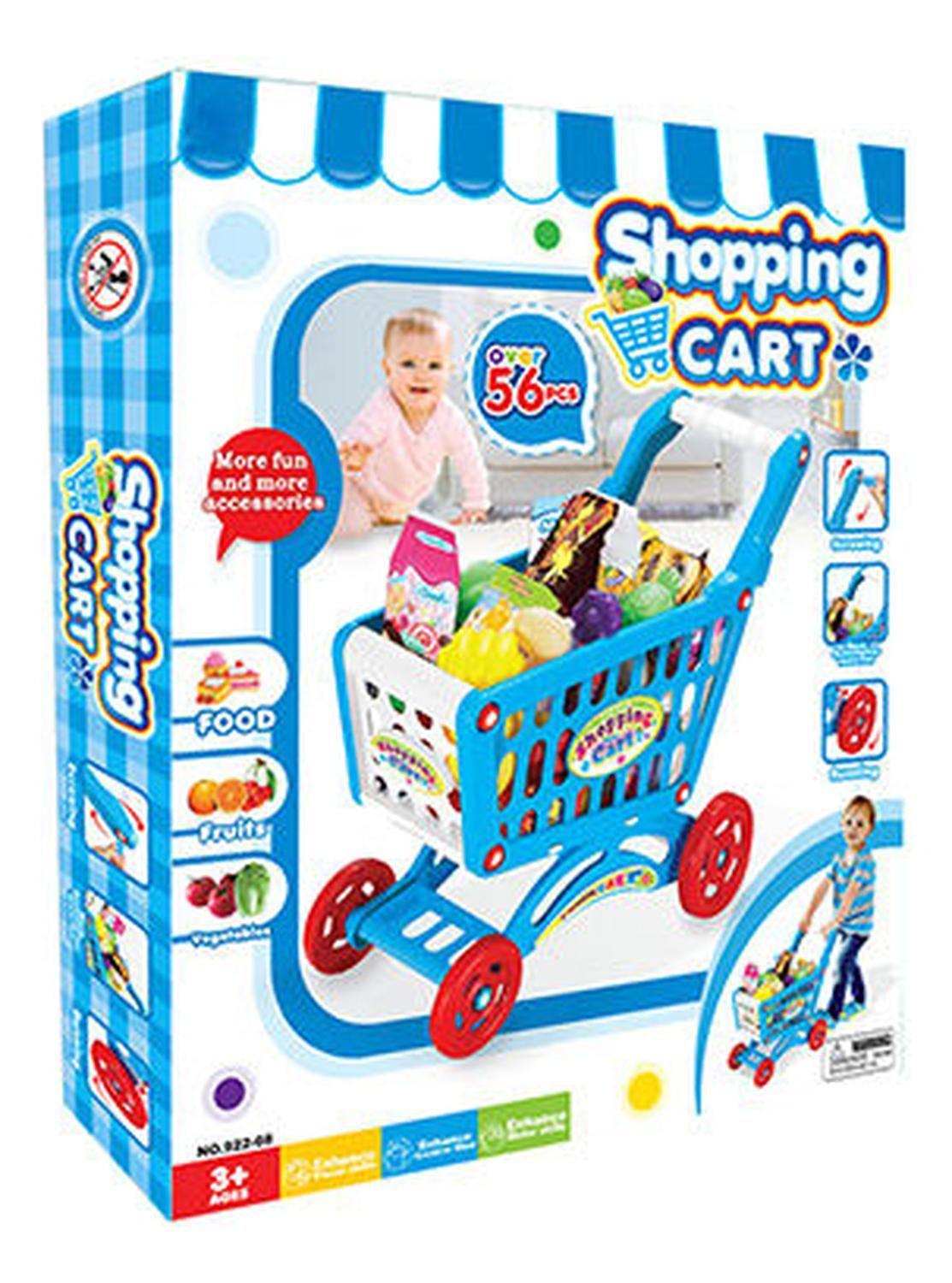 Carrito De Compra Supermercado Para Niños 56 Piezas Colores-4