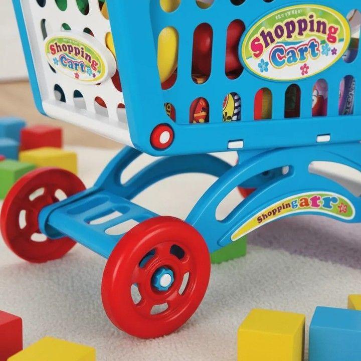 Carrito De Compra Supermercado Para Niños 56 Piezas Colores-4