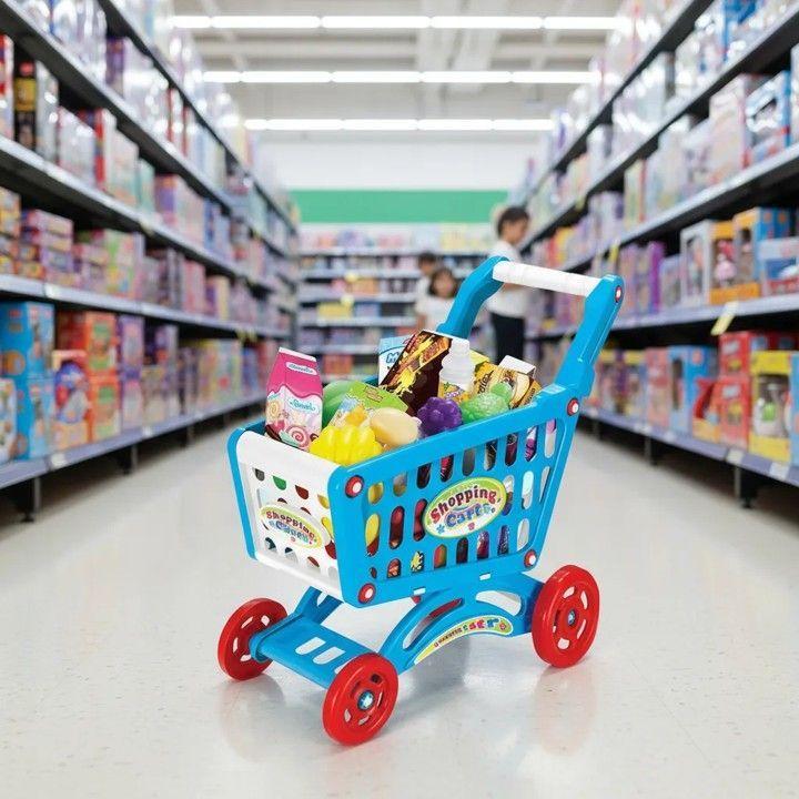 Carrito De Compra Supermercado Para Niños 56 Piezas Colores-5