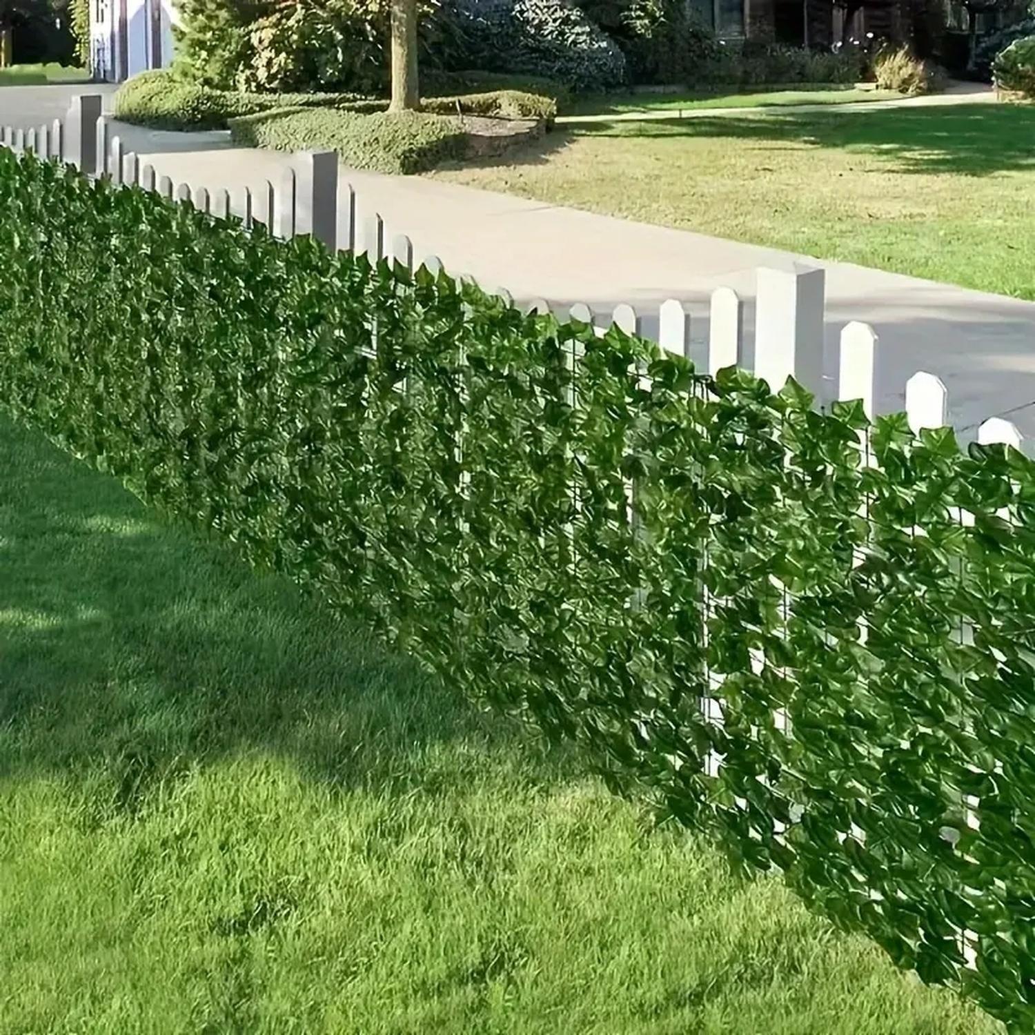 Malla de Hojas Cerca Tupidas Enredadera Decoración 3x1 m-3