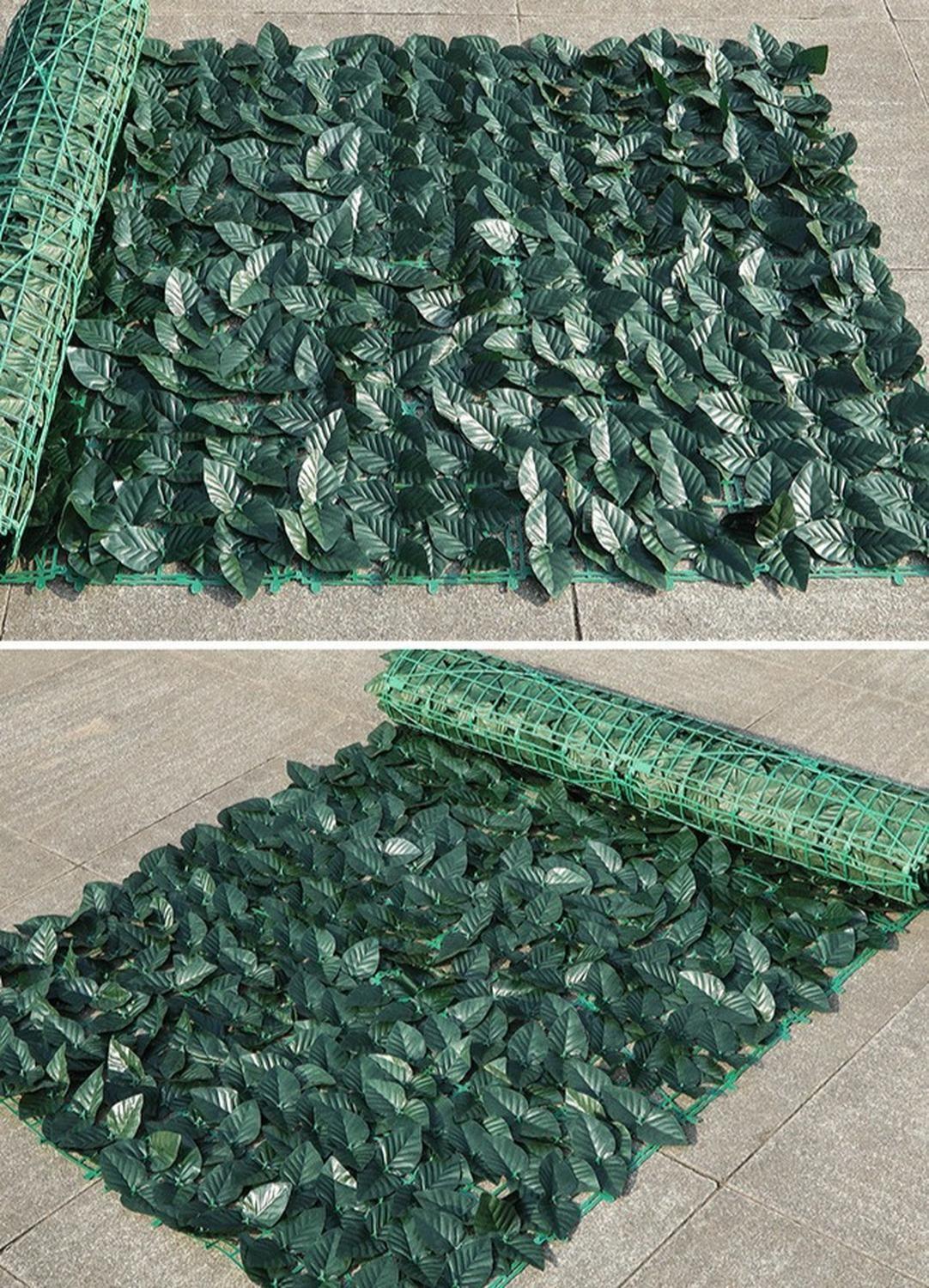 Malla de Hojas Cerca Tupidas Enredadera Decoración 3x1 m-4