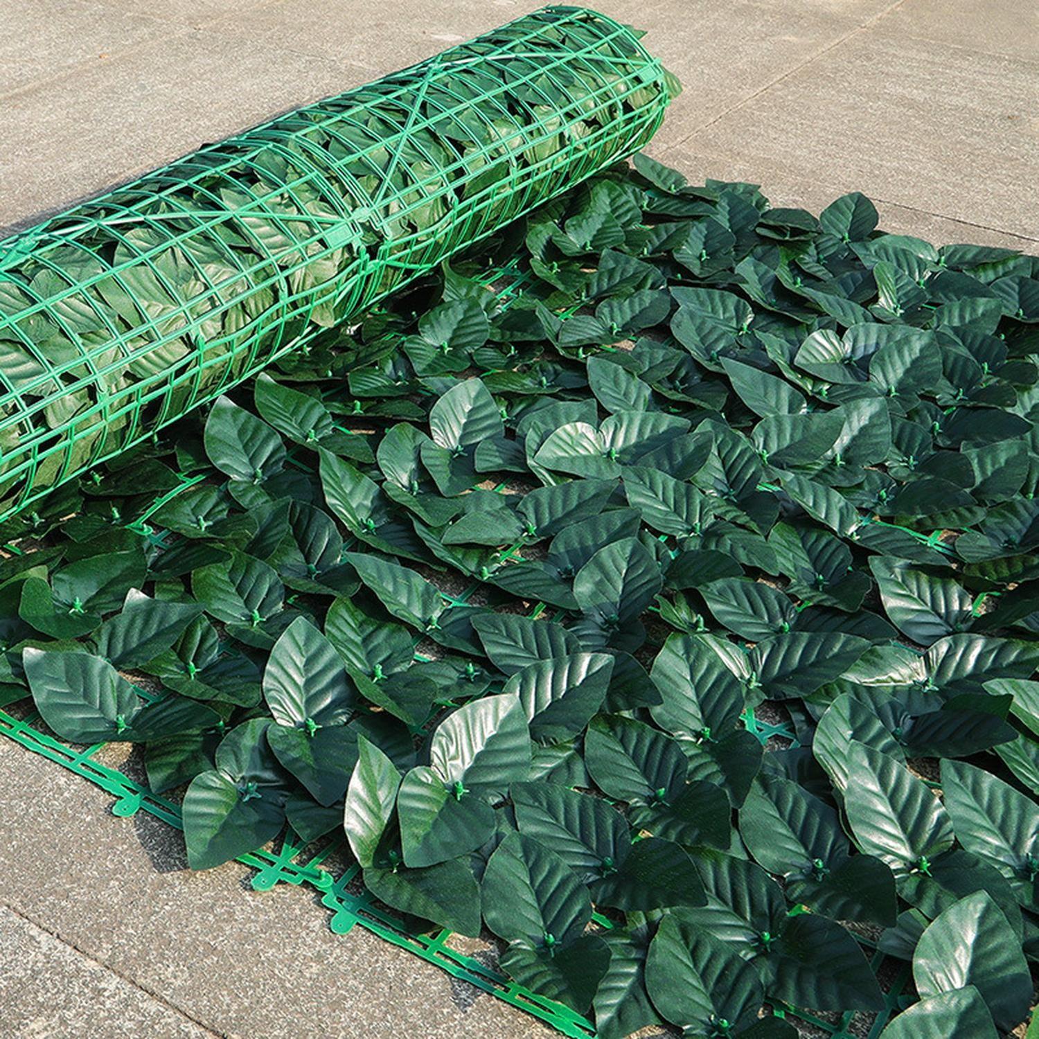 Malla de Hojas Cerca Tupidas Enredadera Decoración 3x1 m-7