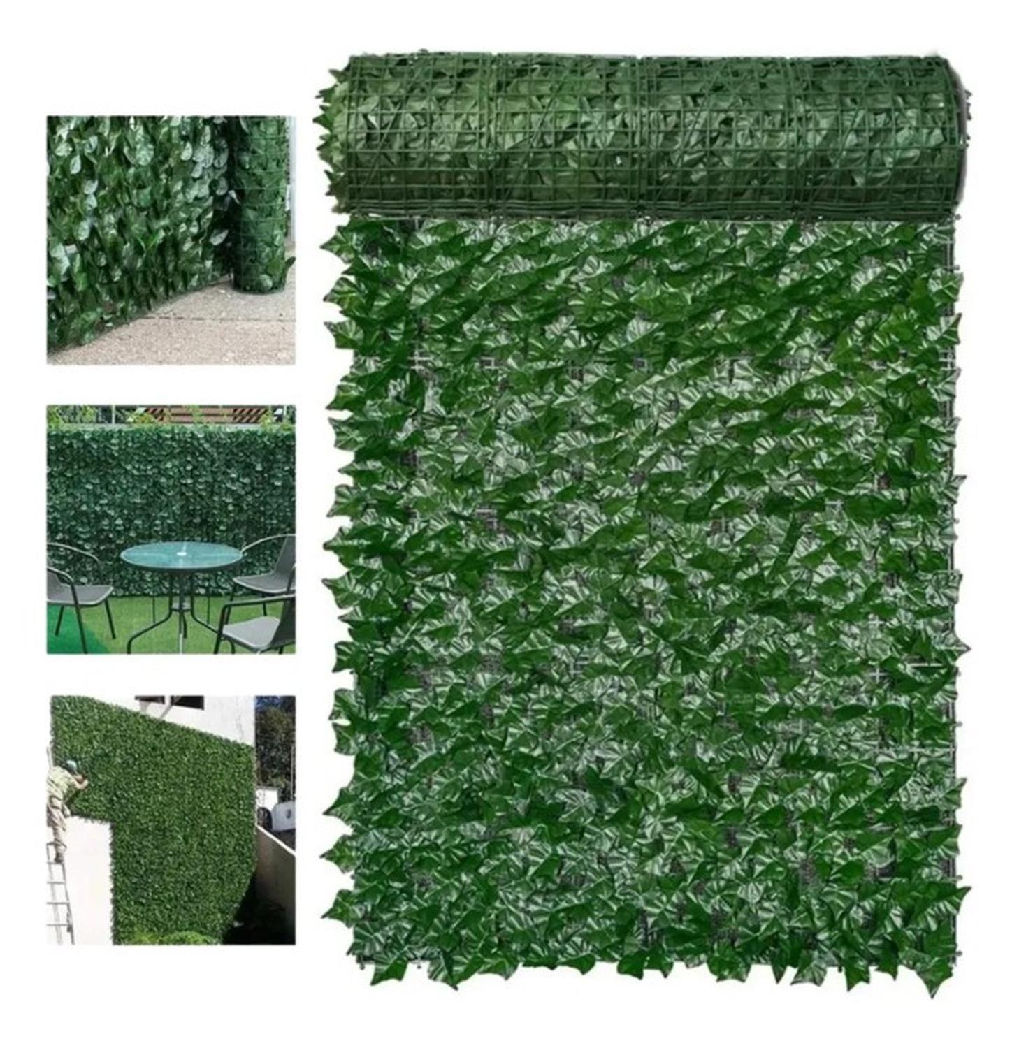 Malla de Hojas Cerca Tupidas Enredadera Decoración 3x1 m-4