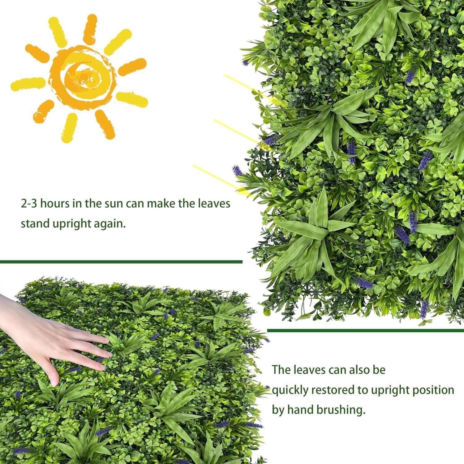 Jardín Muro vertical artificial F palmeta Plantas 60x40 cm-2