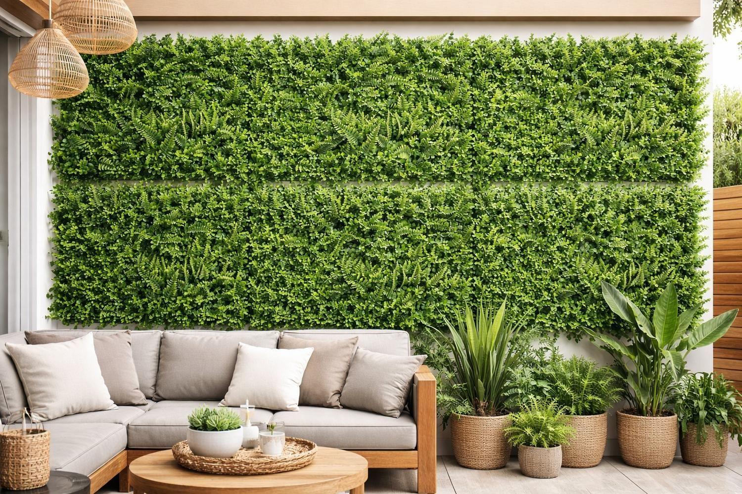 Jardín Muro vertical artificial F palmeta Plantas 60x40 cm-5