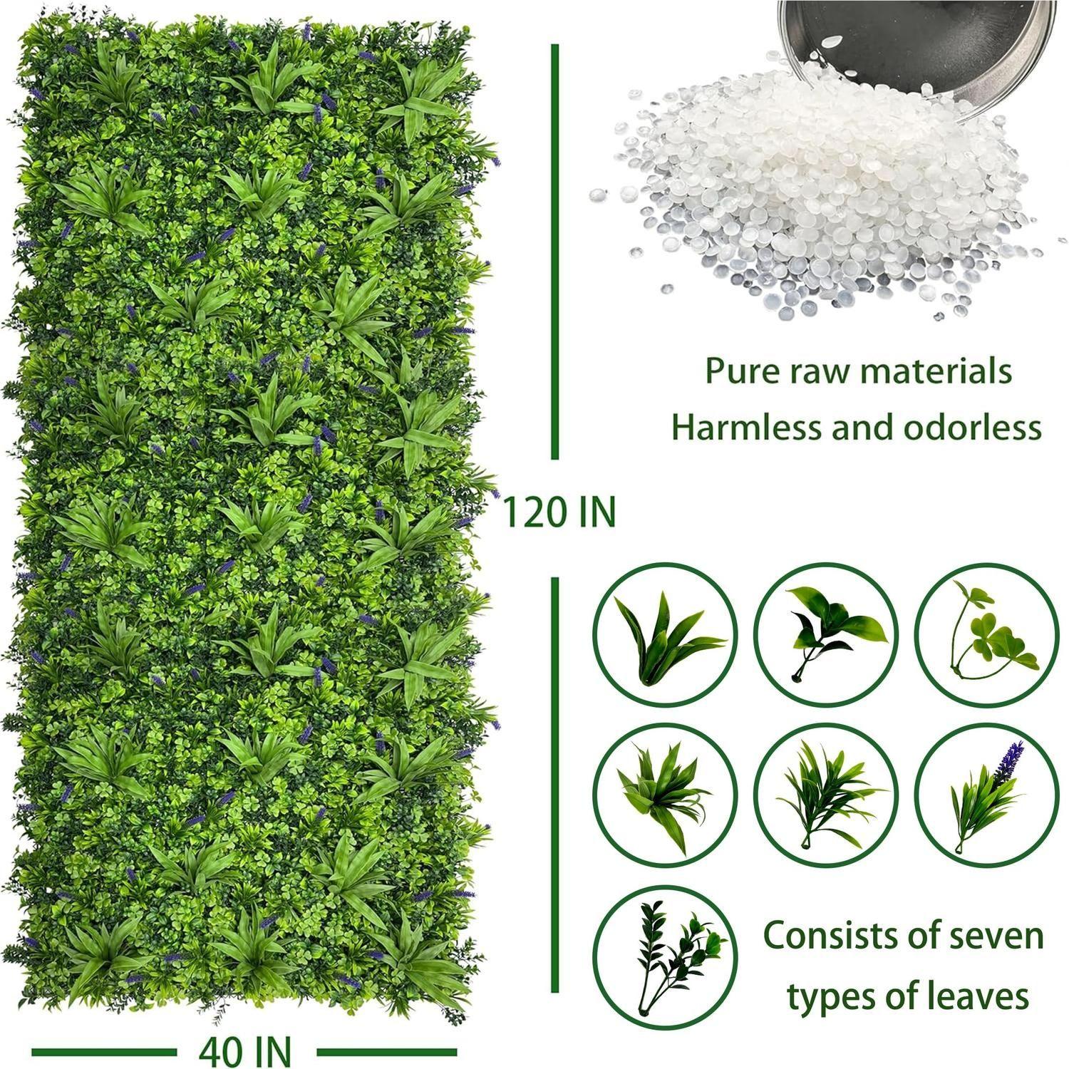 Jardín Muro vertical artificial F palmeta Plantas 60x40 cm-7