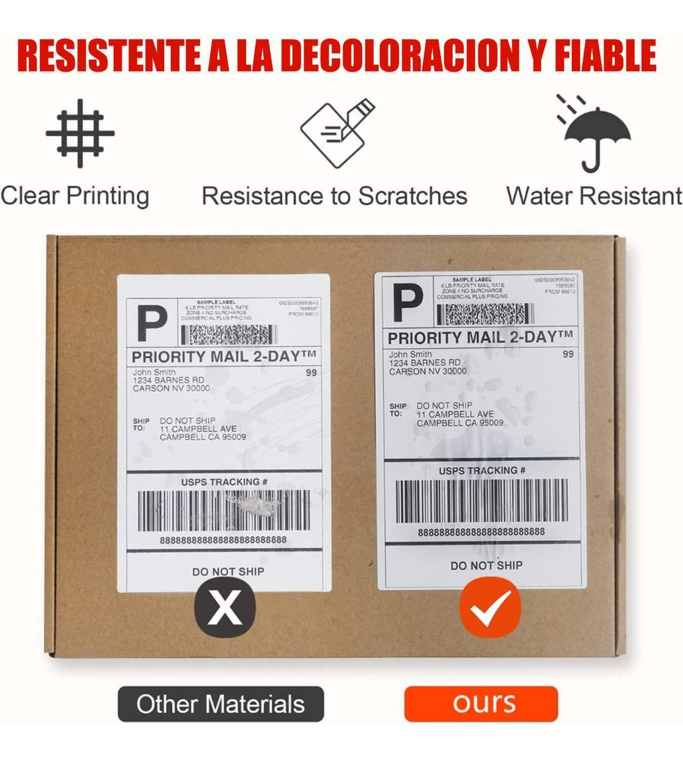 Etiquetas Térmicas Autoadhesivas Envios 100 X 150 Mm 500 Uds Blanco-4