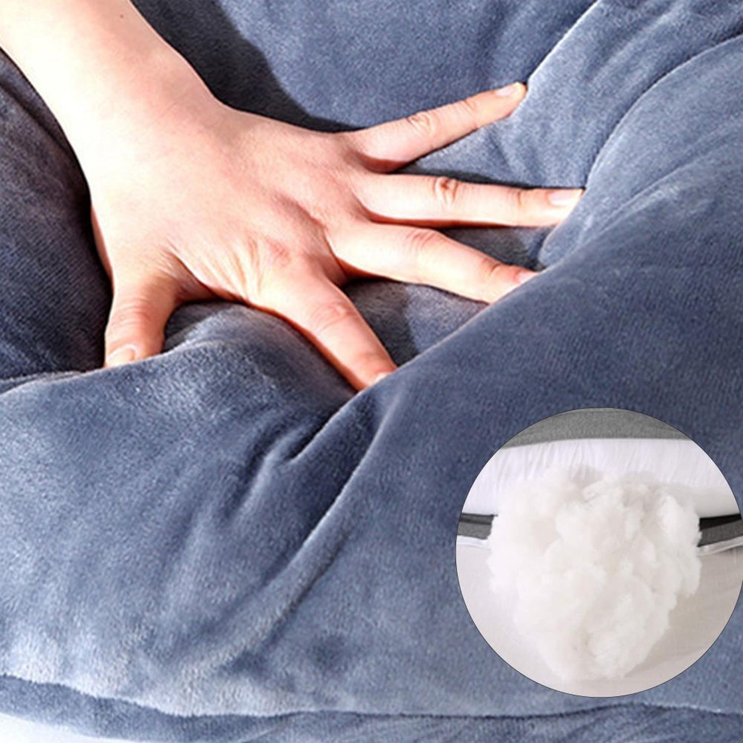 Cojín Almohada Maternal Gris Pre Y Post Natal Funda Muy Suav-4