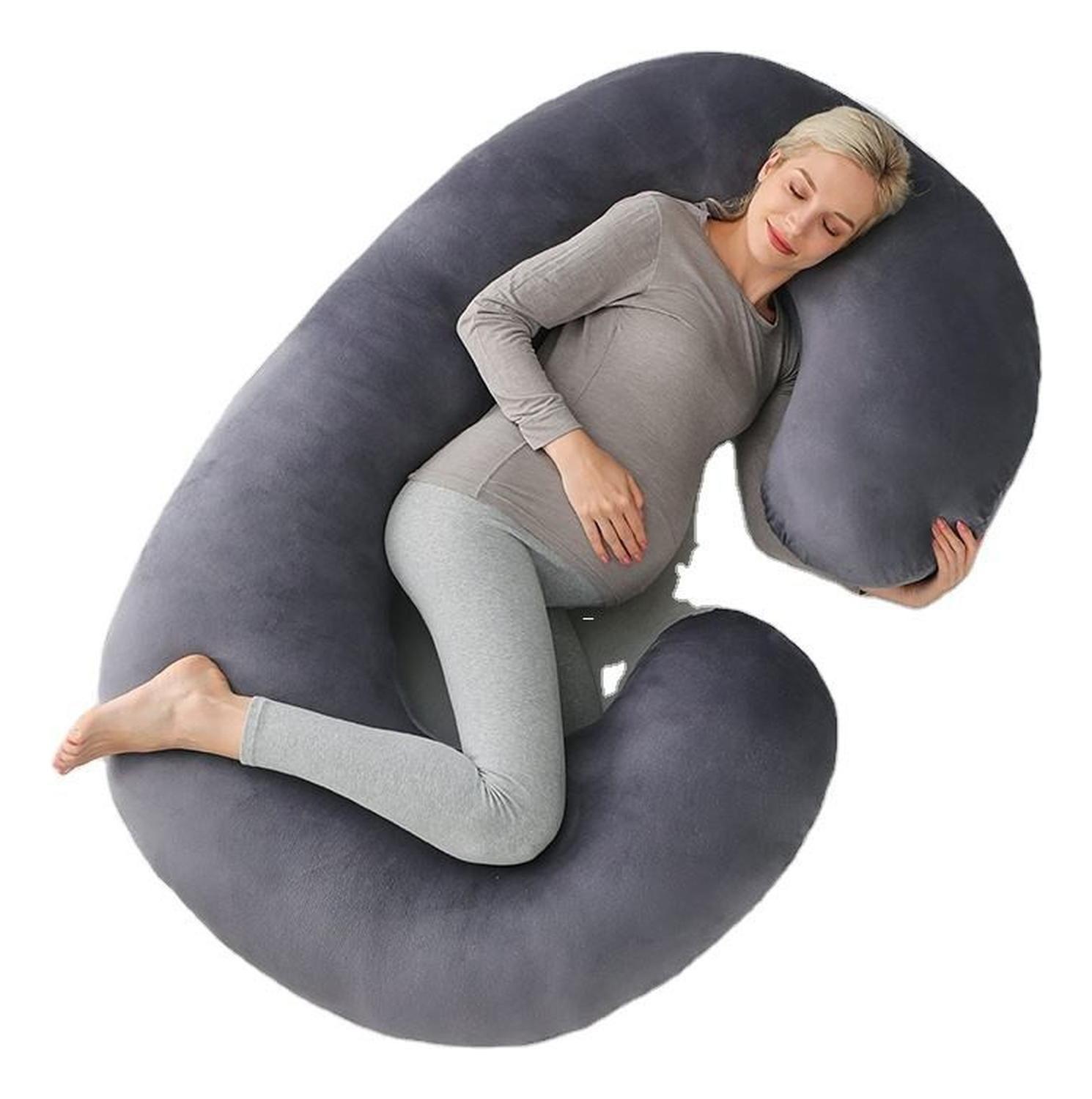 Cojín Almohada Maternal Gris Pre Y Post Natal Funda Muy Suav-7