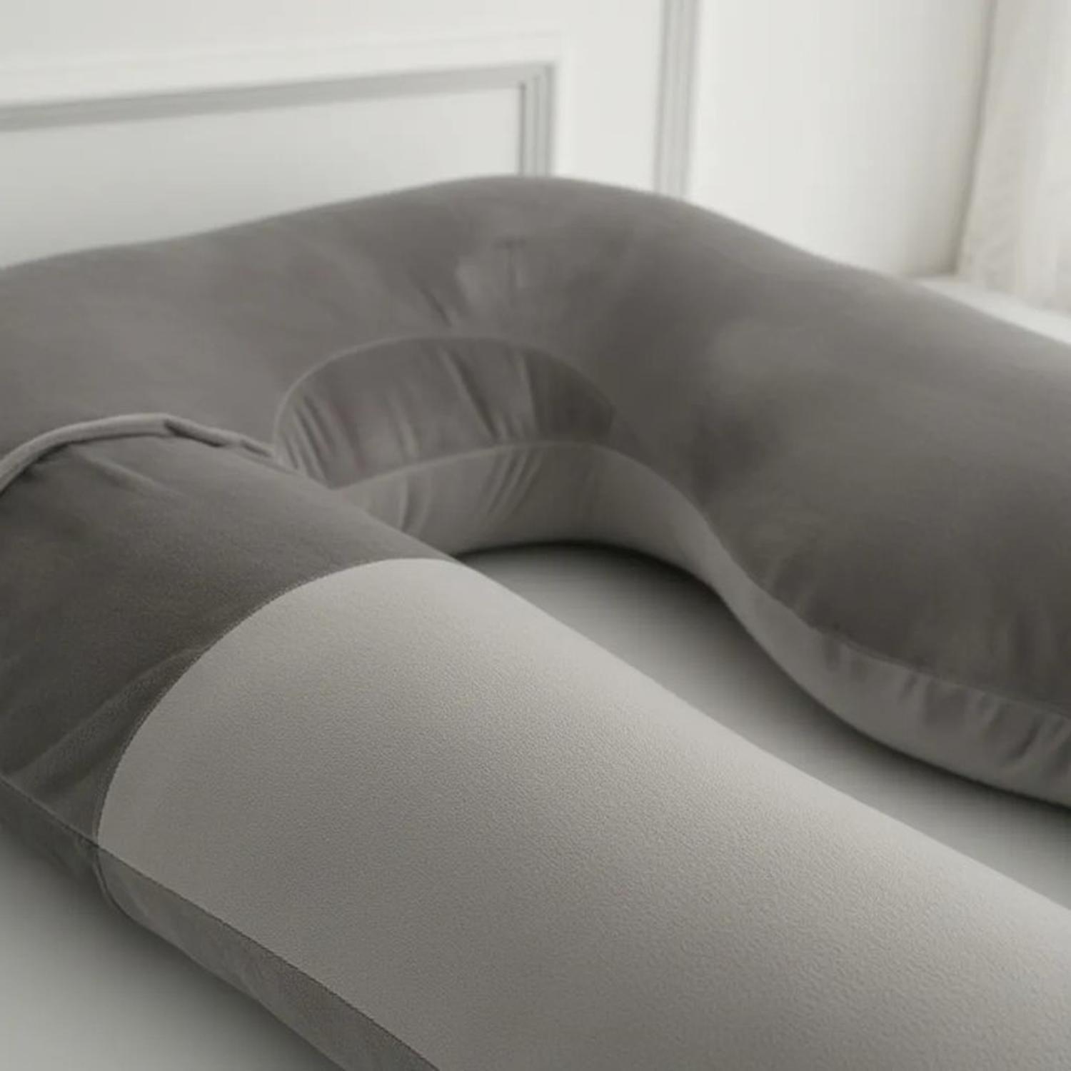 Cojín Almohada Maternal Gris Pre Y Post Natal Funda Muy Suav-7