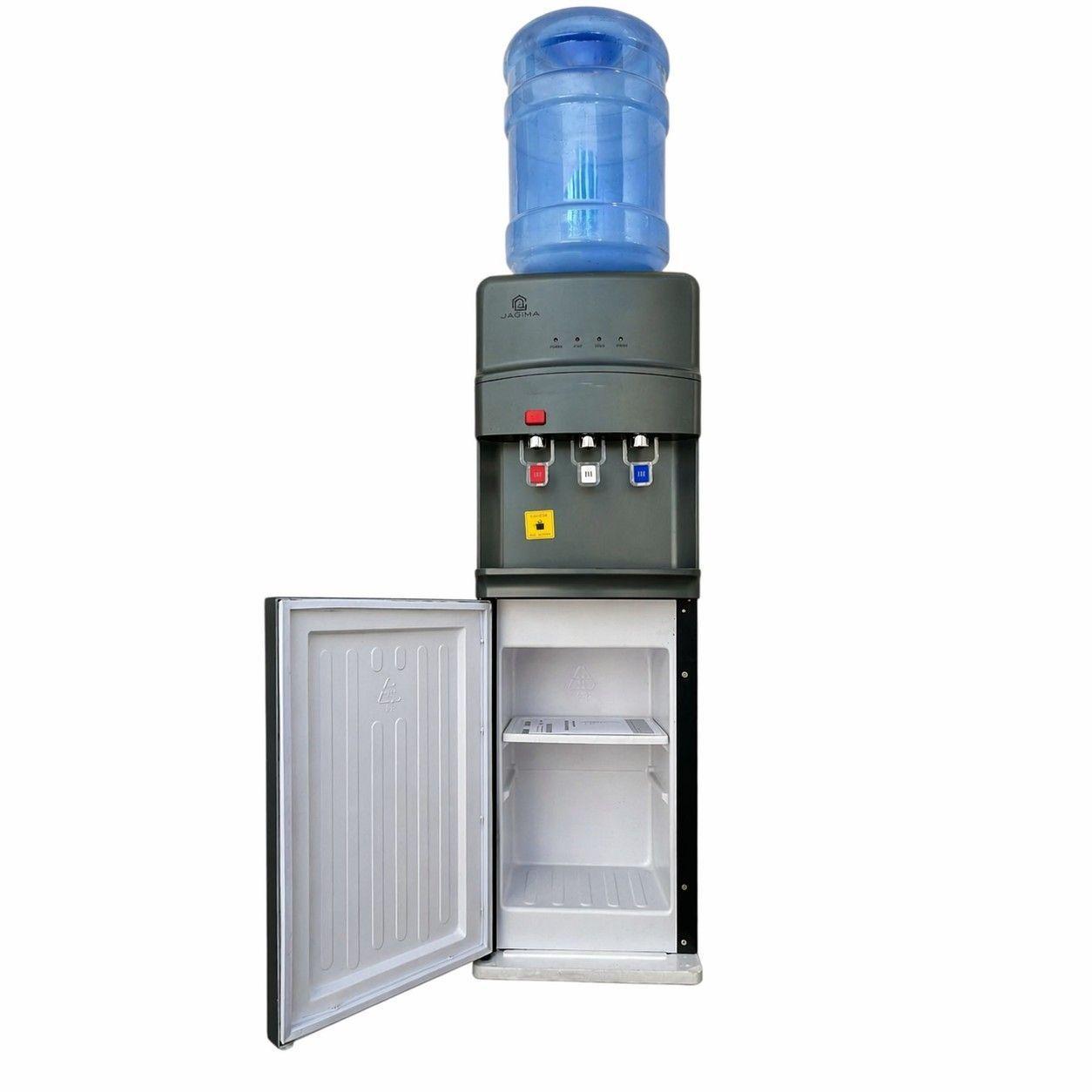 Dispensador De Agua Pedestal Compresor 2 Llaves C/gaveta Blanco-0