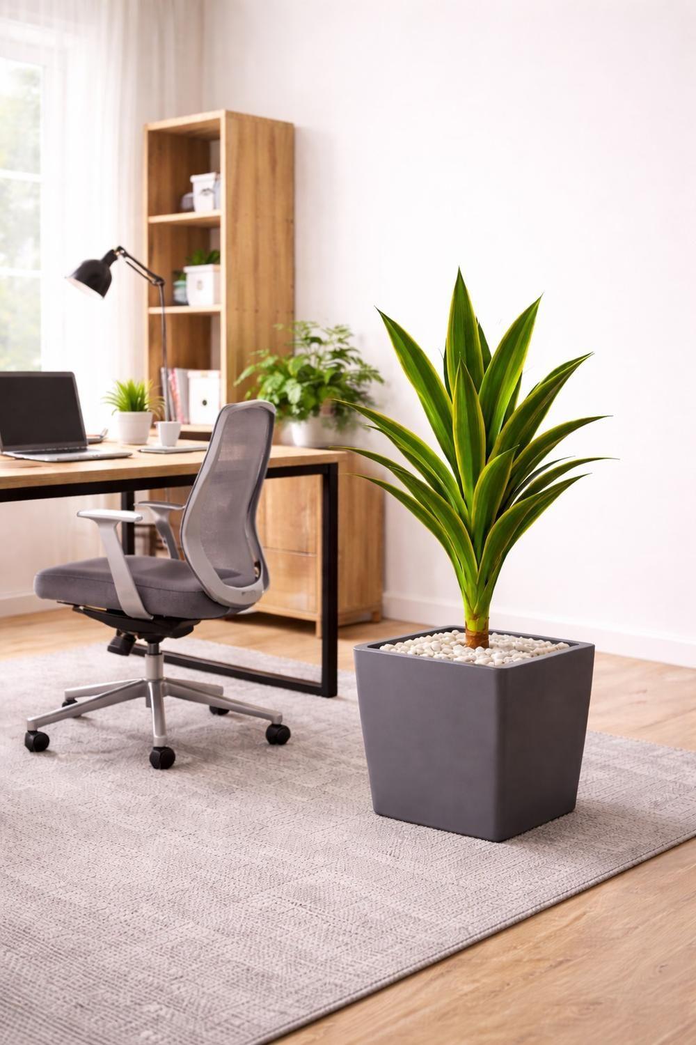 Drácaena Planta Artificial 120 cm Decorativa Interior Falsa-2