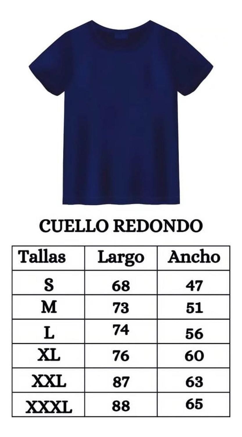 Polera Premium Algodón 100% Manga Corta Basico Estampar-4