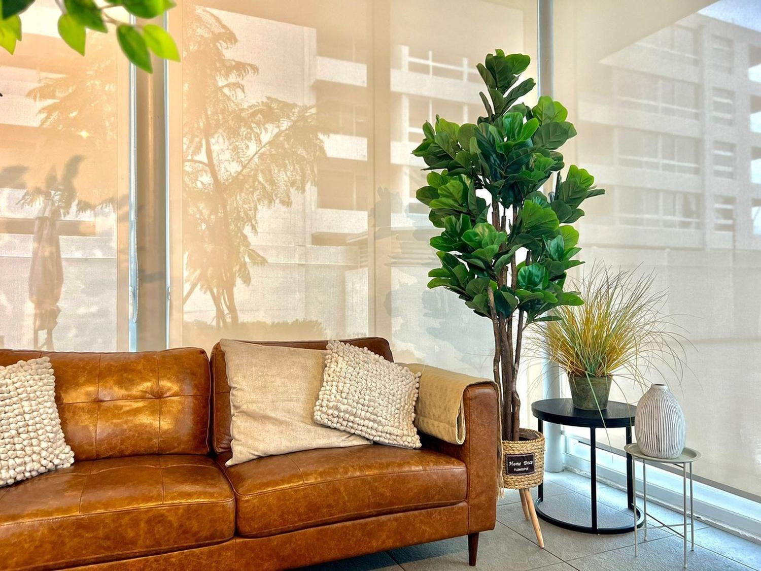 Planta Artificial Ficus Lirata 180 cm / 254 hojas Verde-7