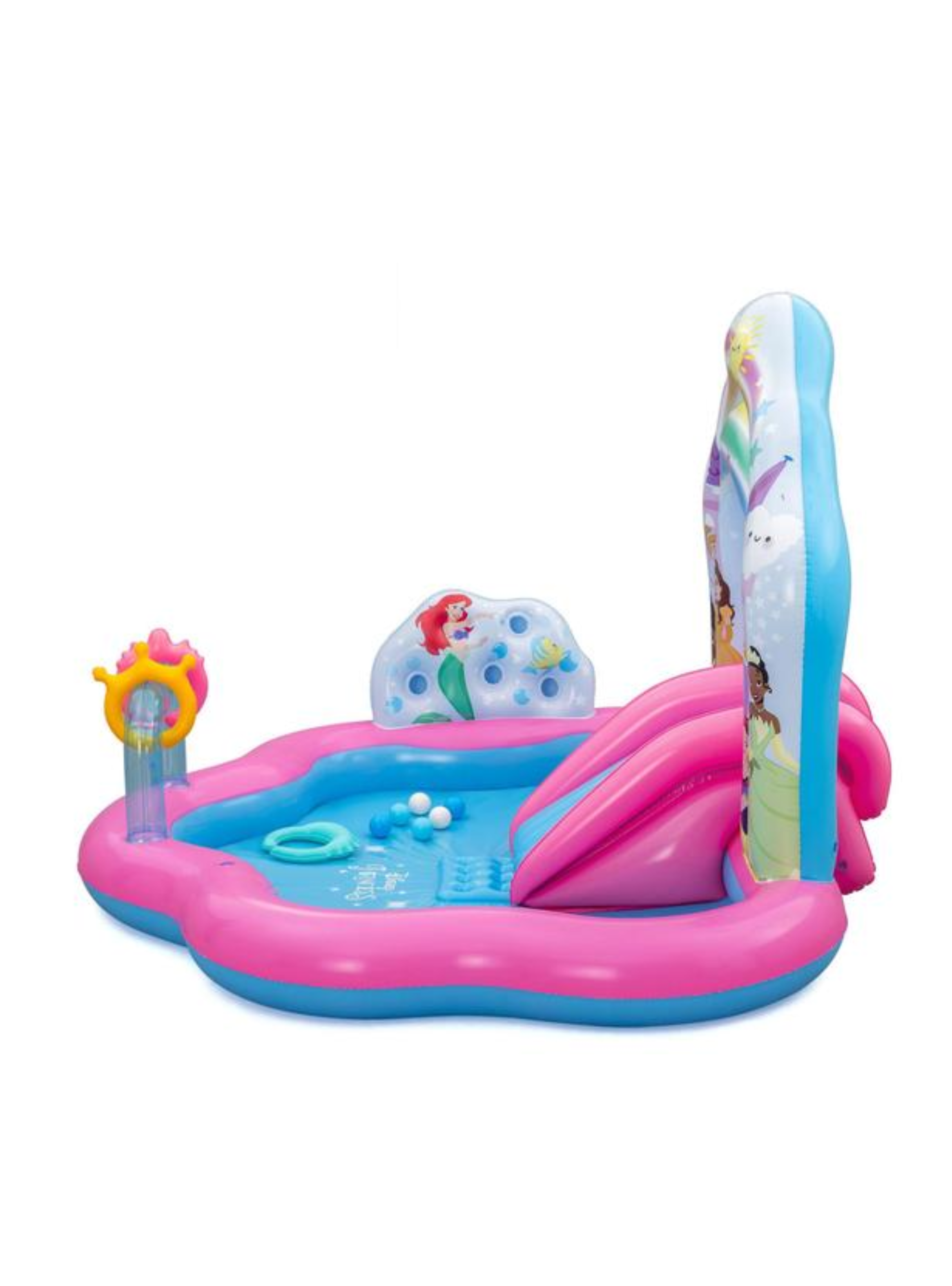 Piscina Inflable Princesas Centro Juego Disney Princess 221x193x140 Cm-3