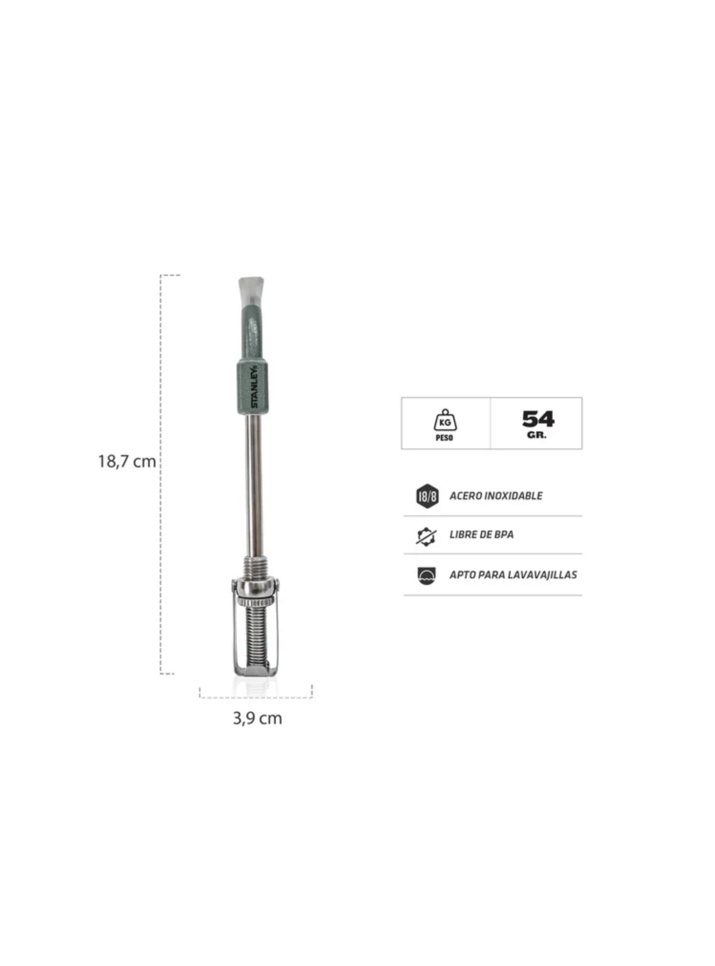 Bombilla de Precisión Para mate Verde - Stanley-2