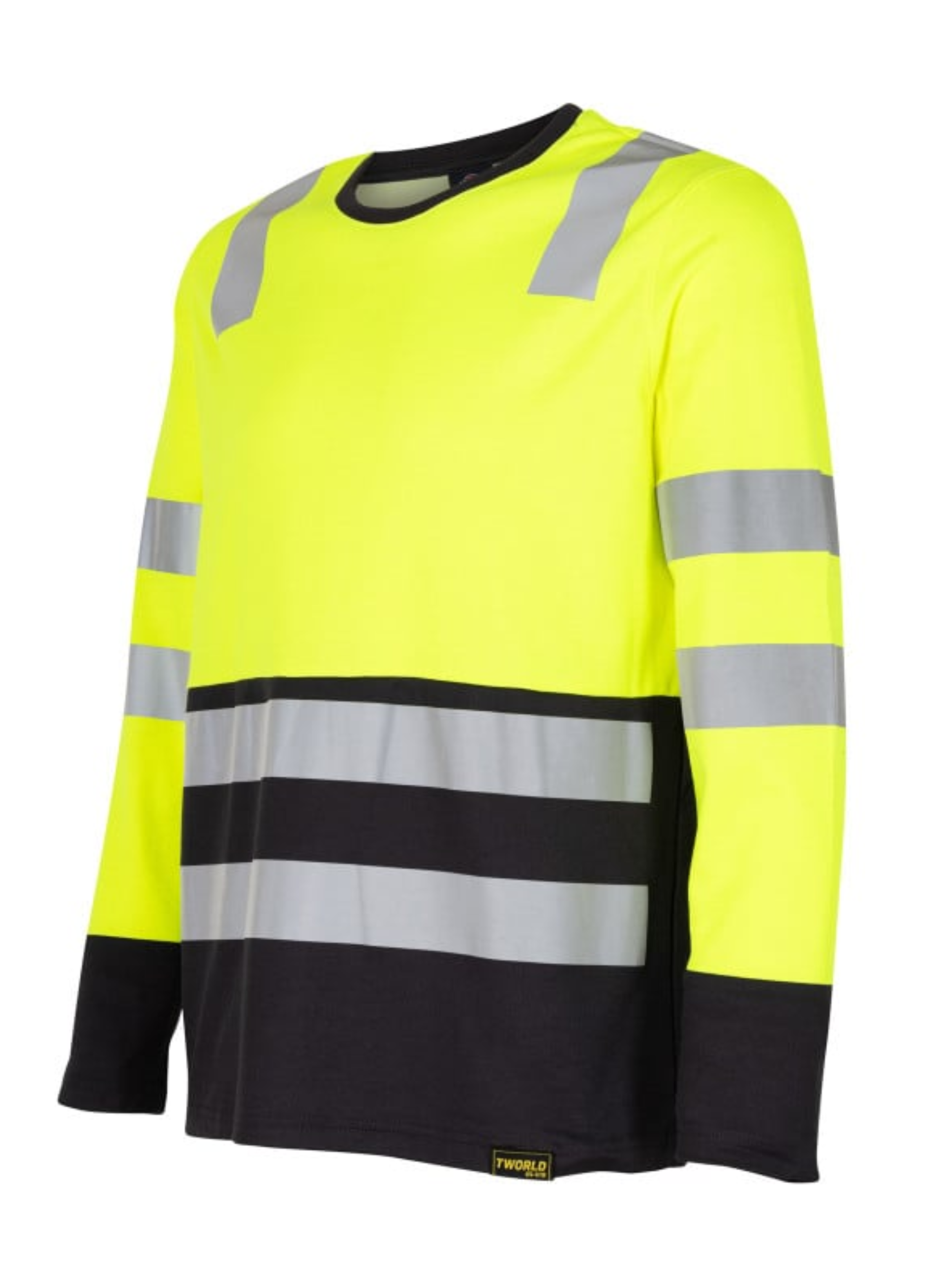 Polera Hibrida HI-VIS Bi Color Manga Larga - Hombre-2