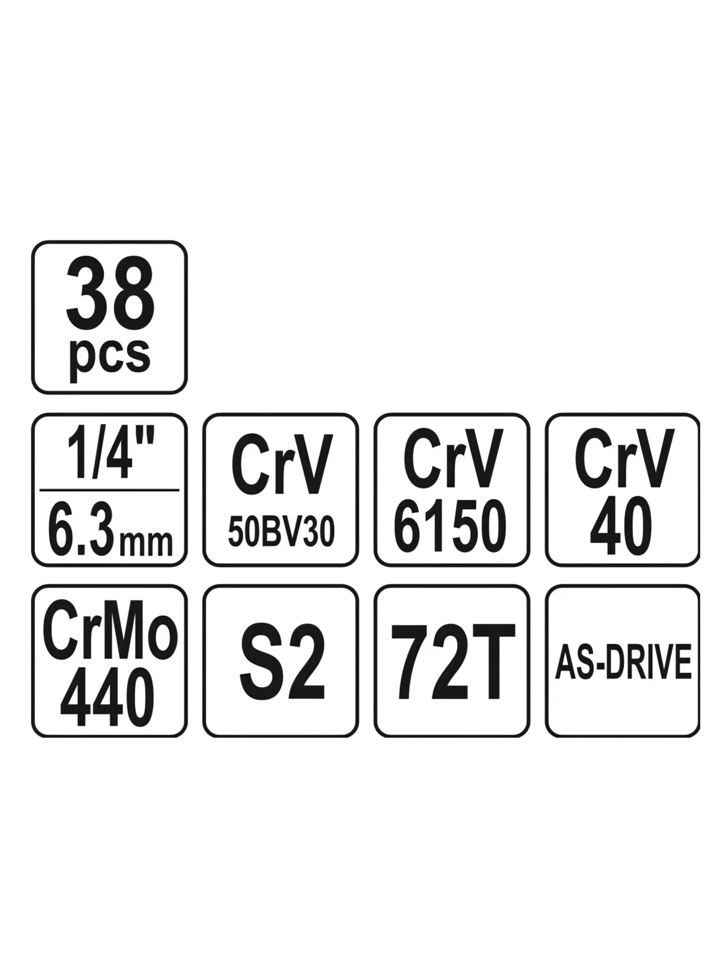 Juego De Dados 1/4 38 Piezas Yt-14471 - Yato -4
