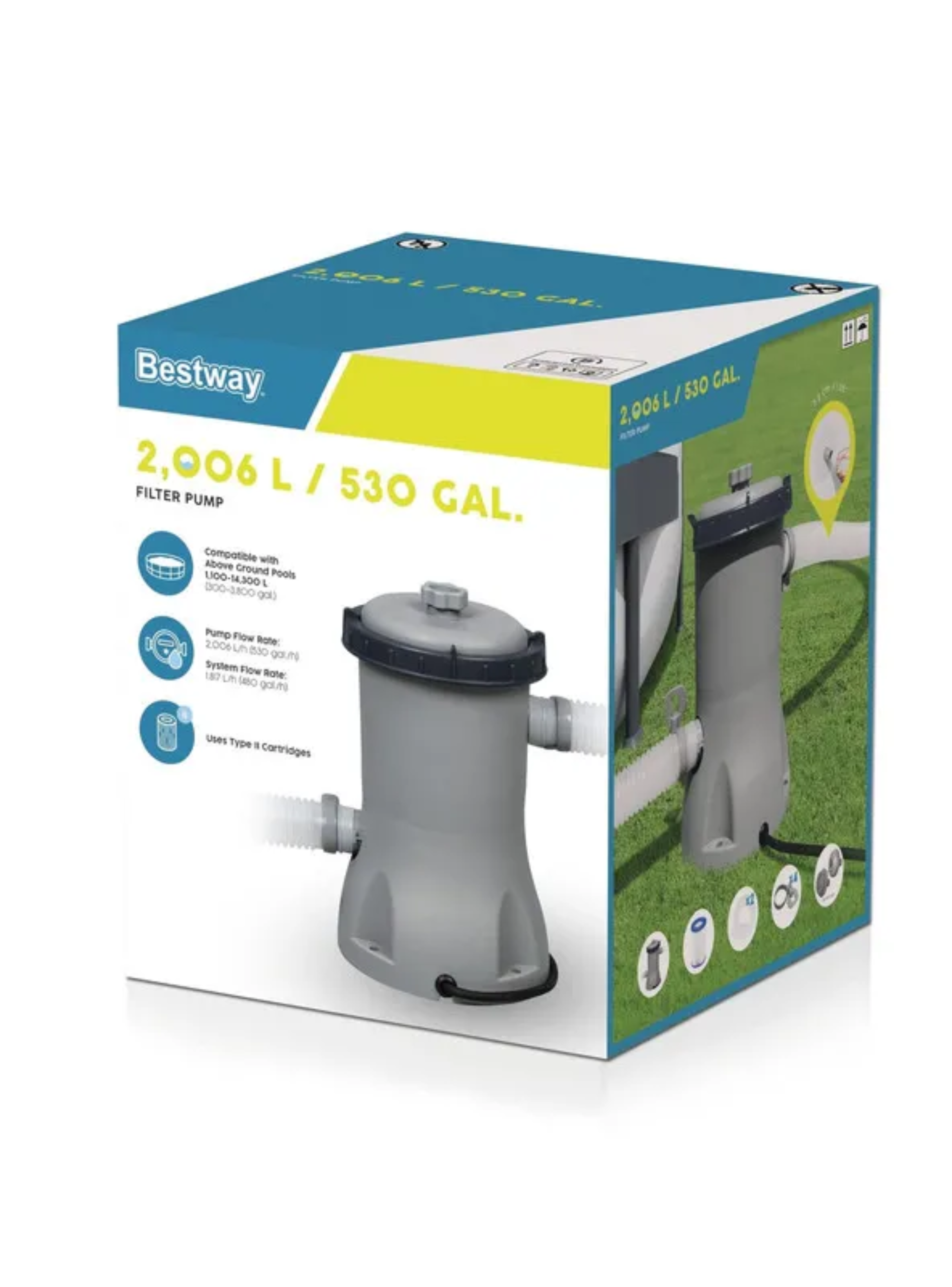 Bomba De Filtrado De 2006 L/H  Flowclear™ - Bestway-3