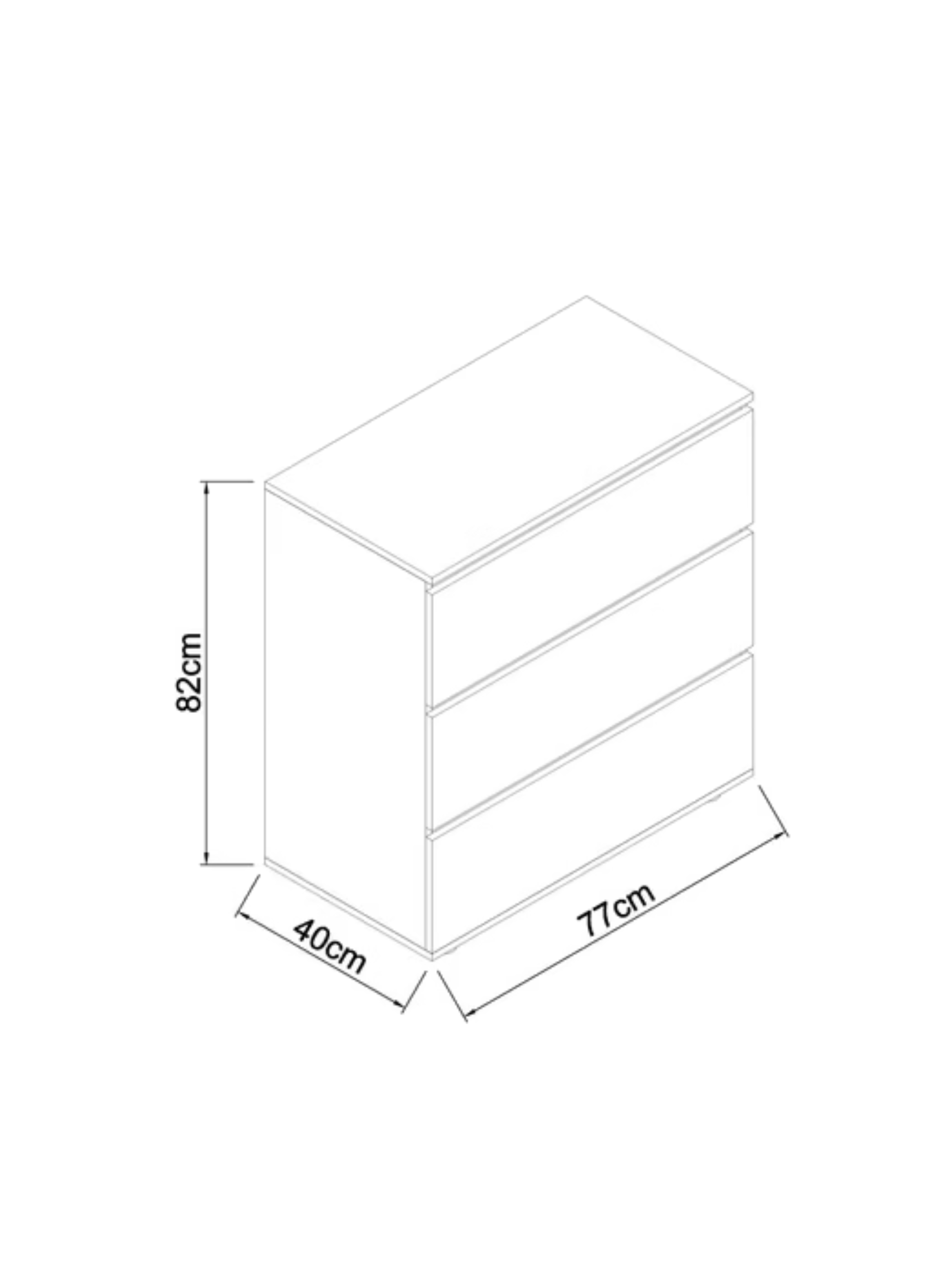 Comoda 3 cajones Mallorca M Design-4