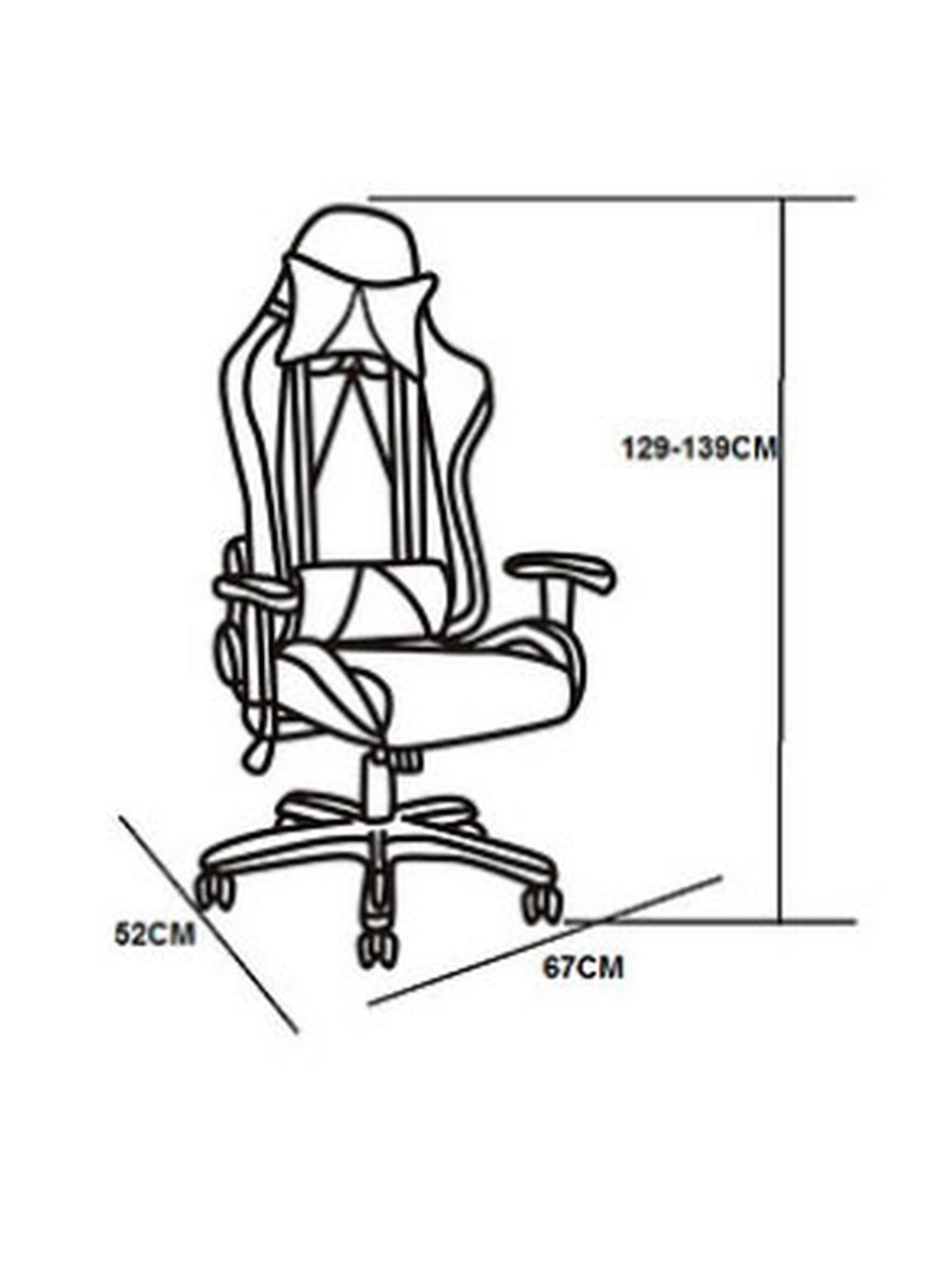 Silla gamer 4.0 amarillo/negro M+Design-2