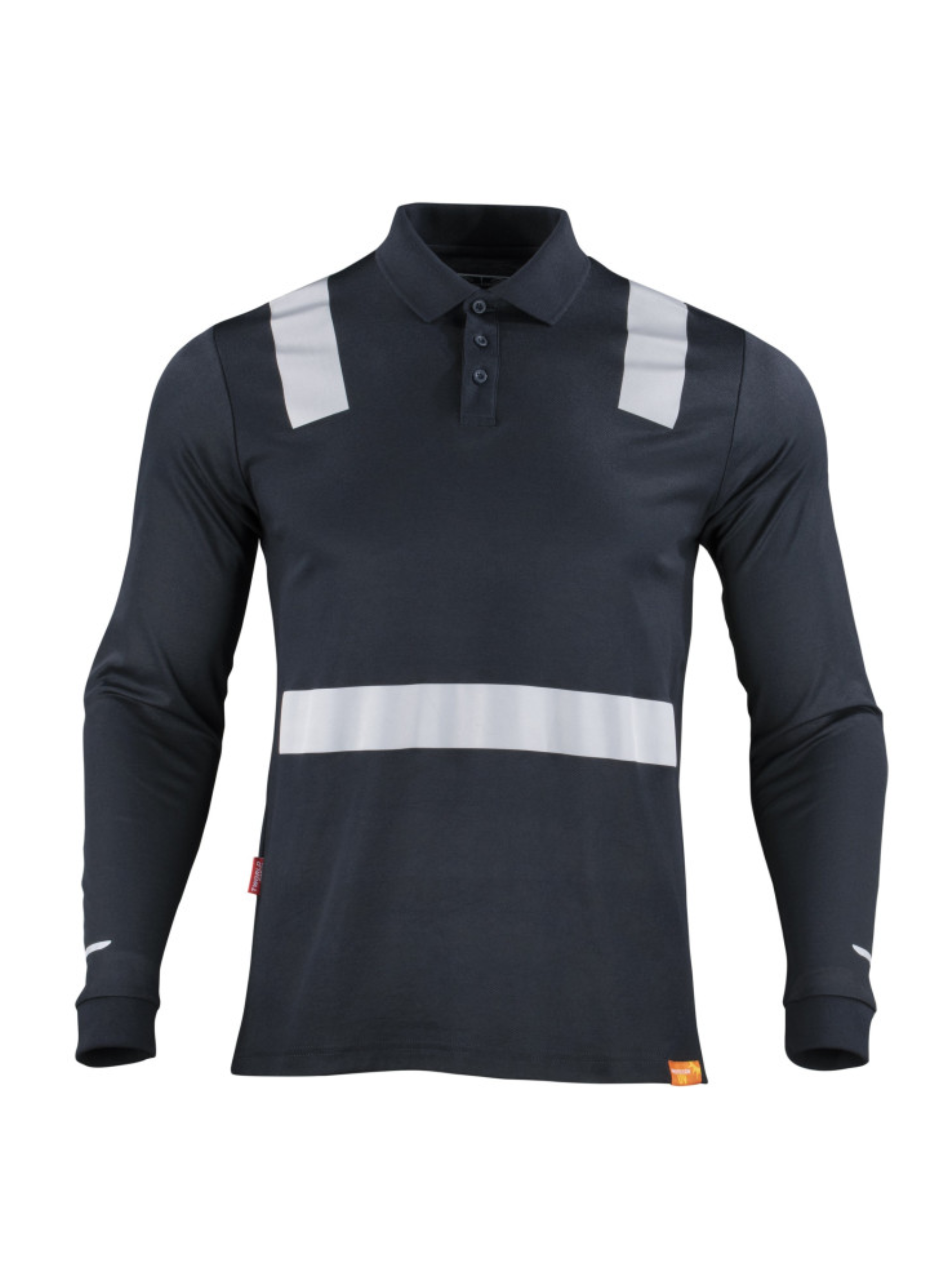 Polera Hibrida con Cinta Reflectiva Manga Larga Hombre-0