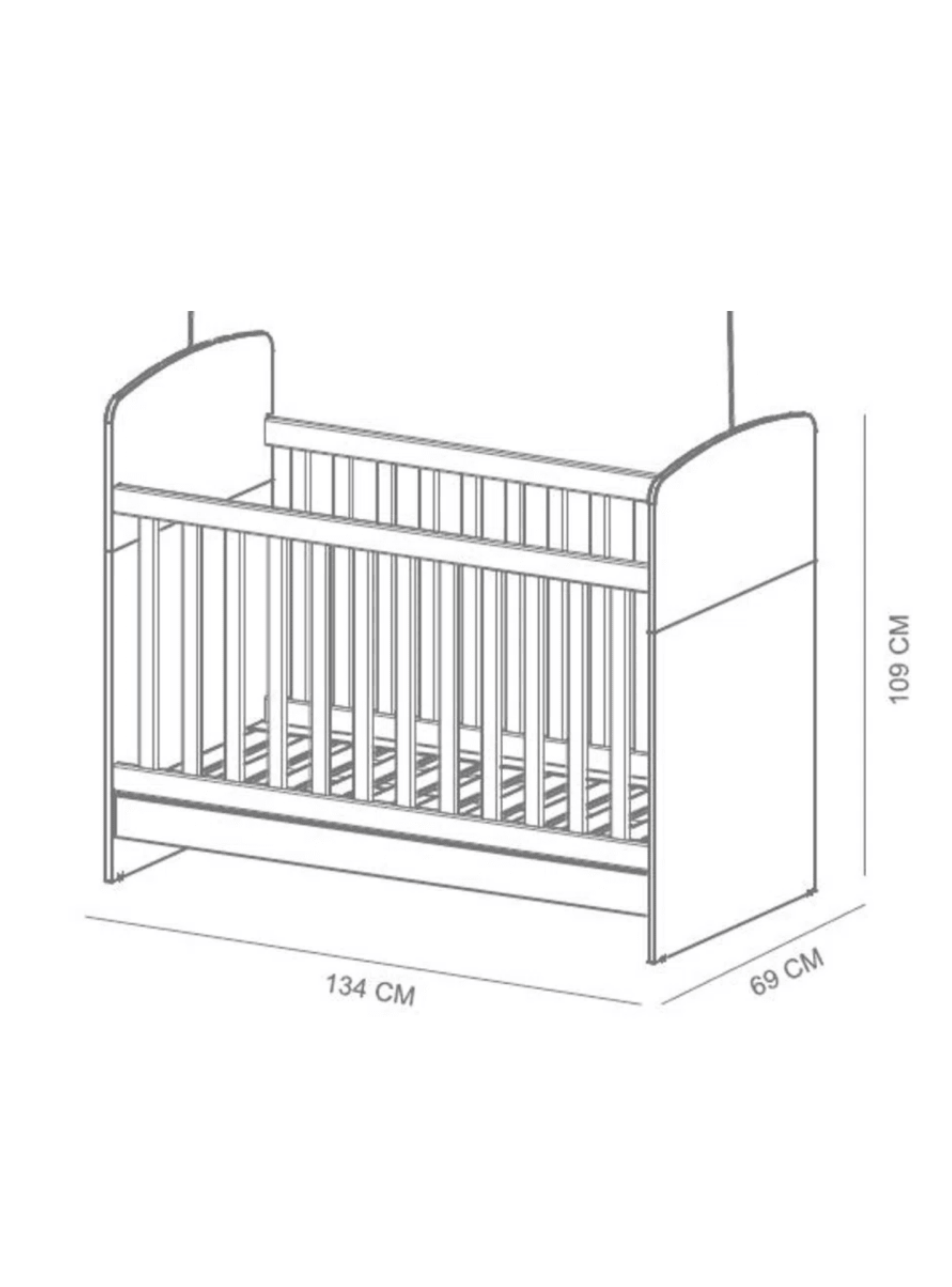 Cuna Madera Transcicion Baby - 133 x 69 x 109 Cm - M+DESING-2