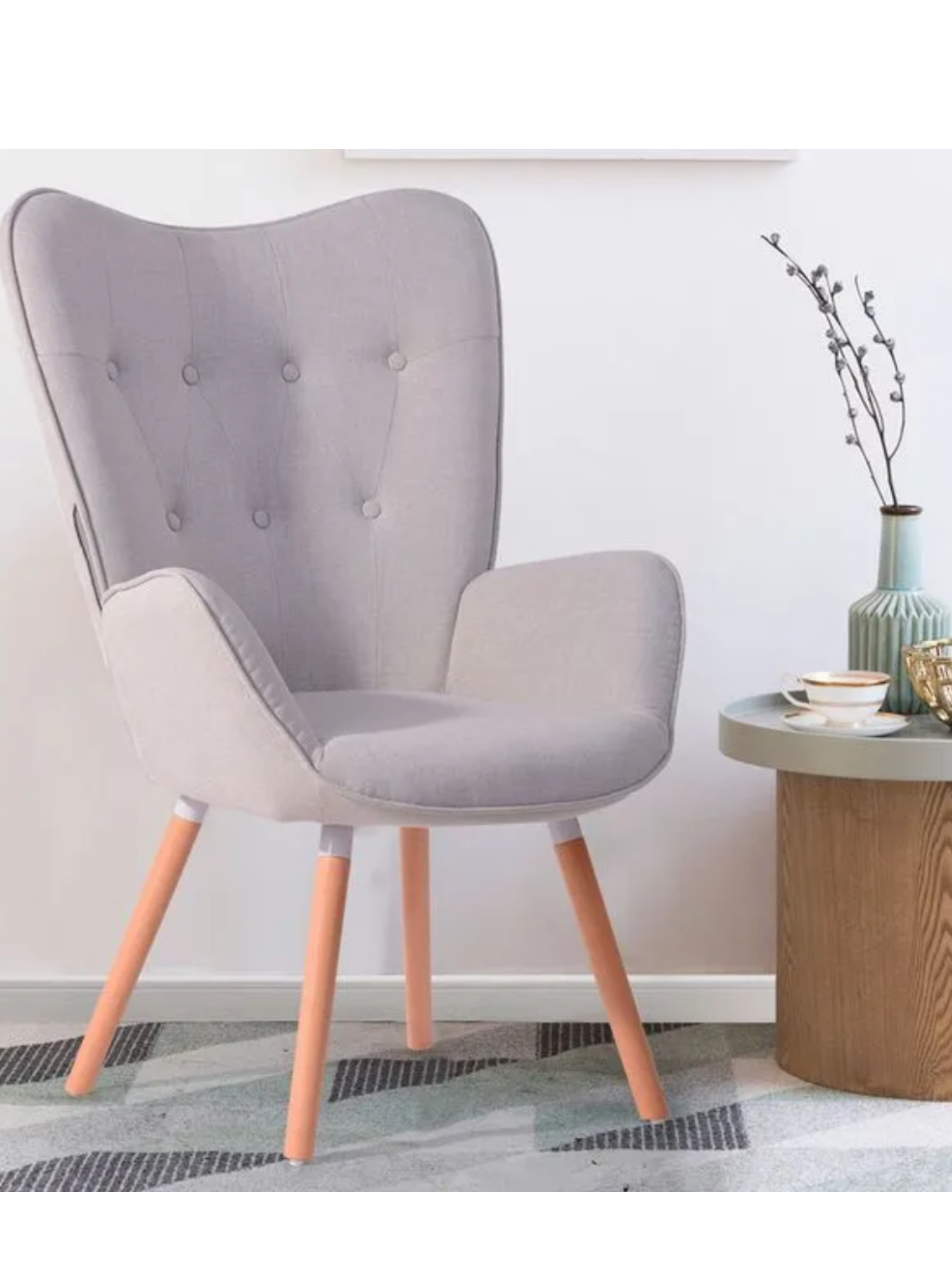 Sitial Aura gris claro M+Design - 106 x 68 x 73 cm -3