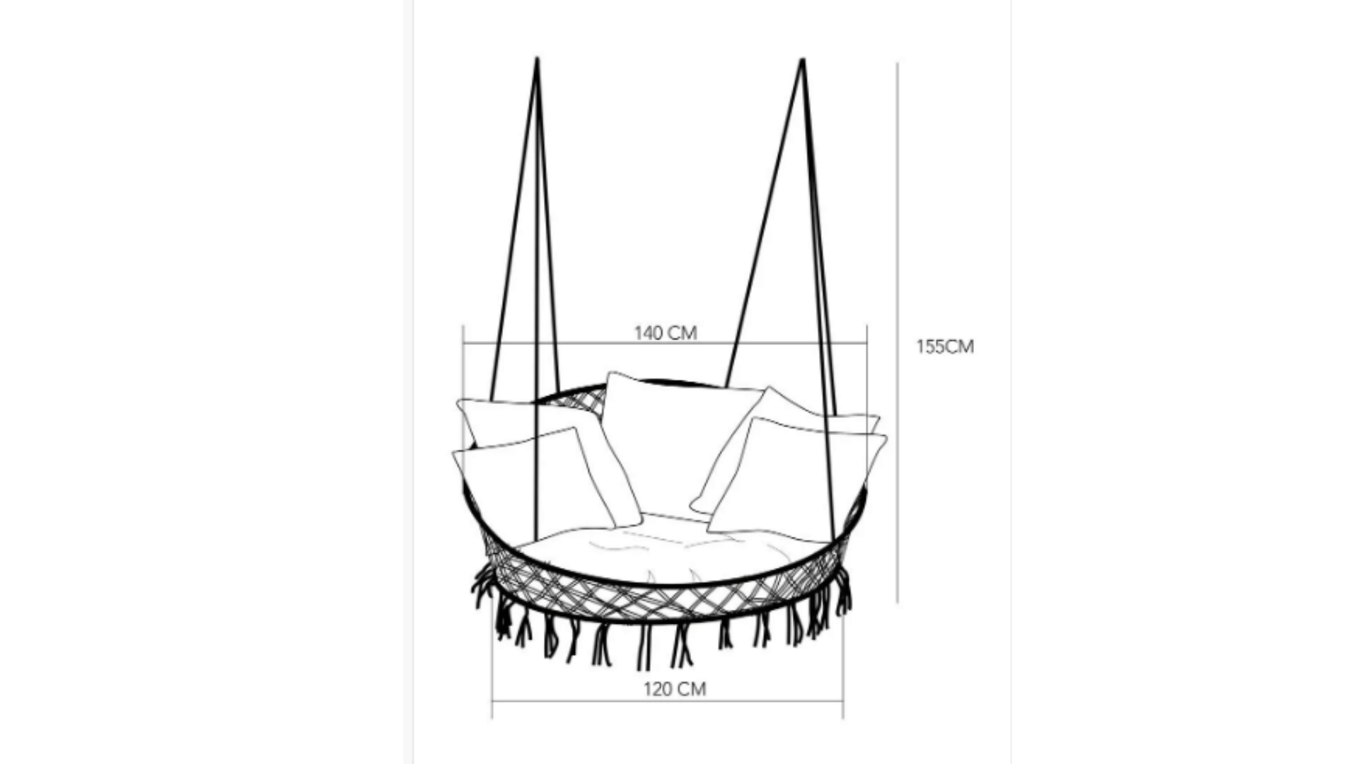HAMACA COLGANTE 2 PERSONAS - SILLA COLGANTE -1