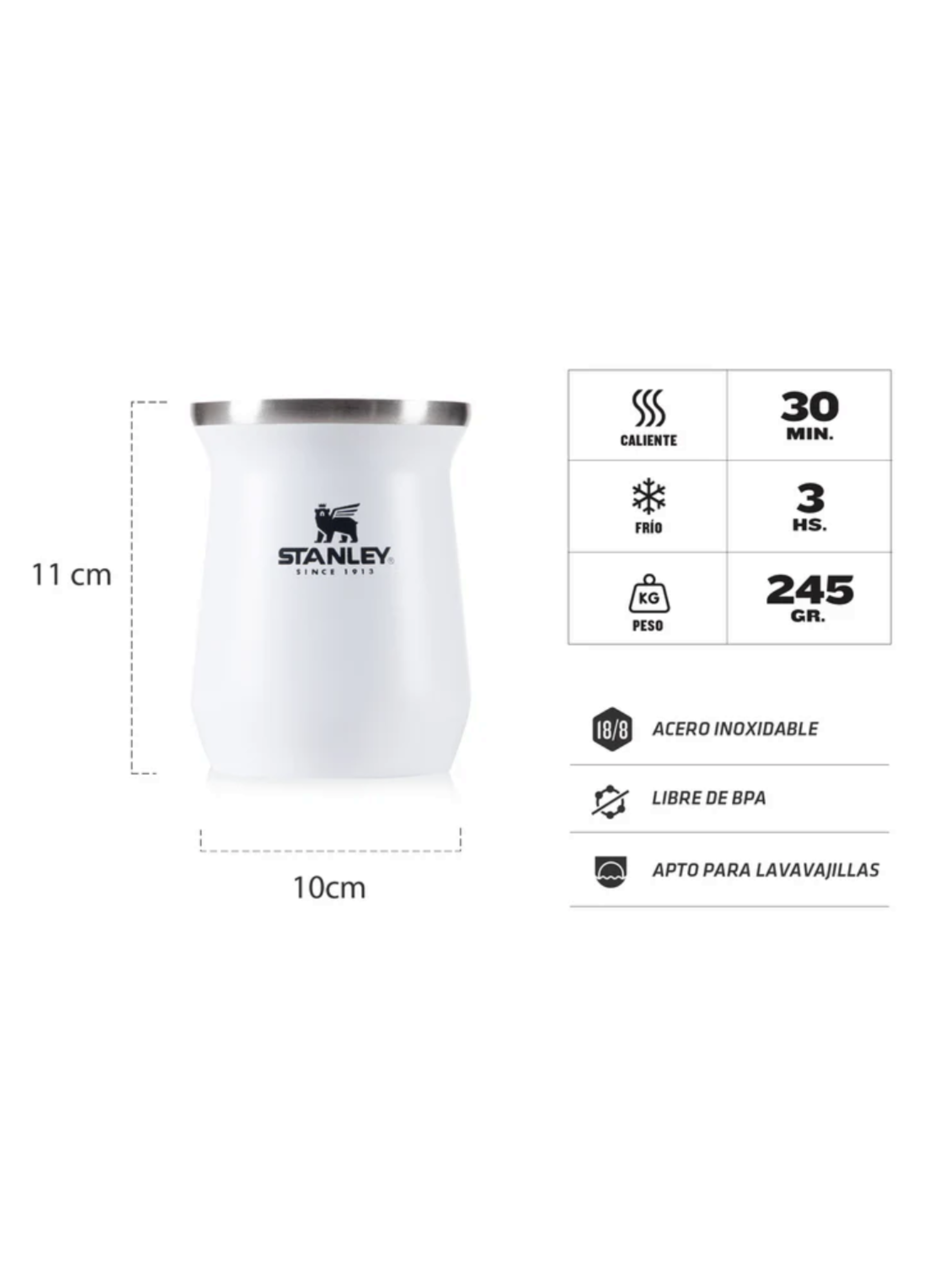 Mate Classic Blanco 236 mL - Stanley-2