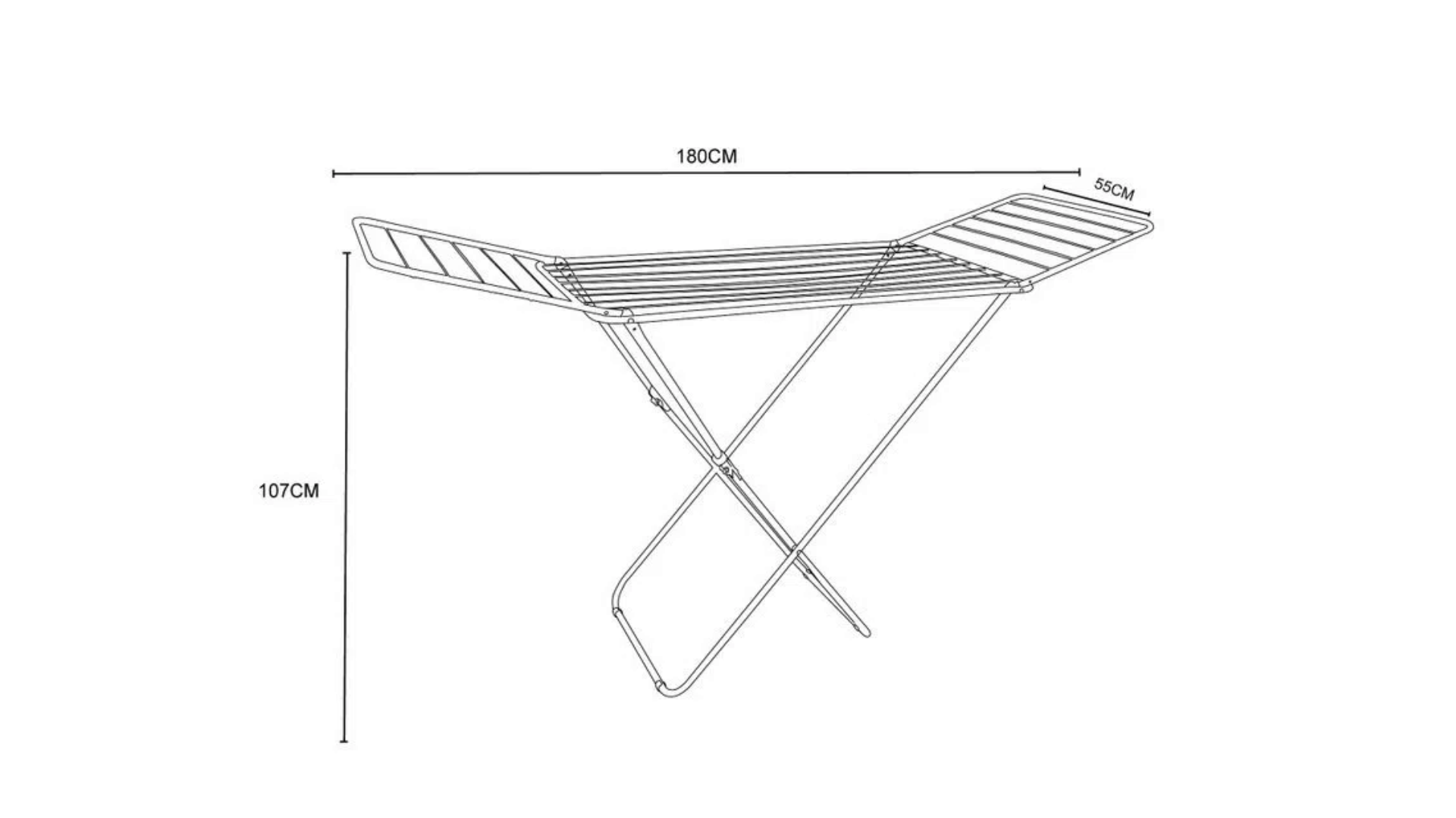 Tendedero alas 180 x 107 x 55 Cm -  Cotidiana-2