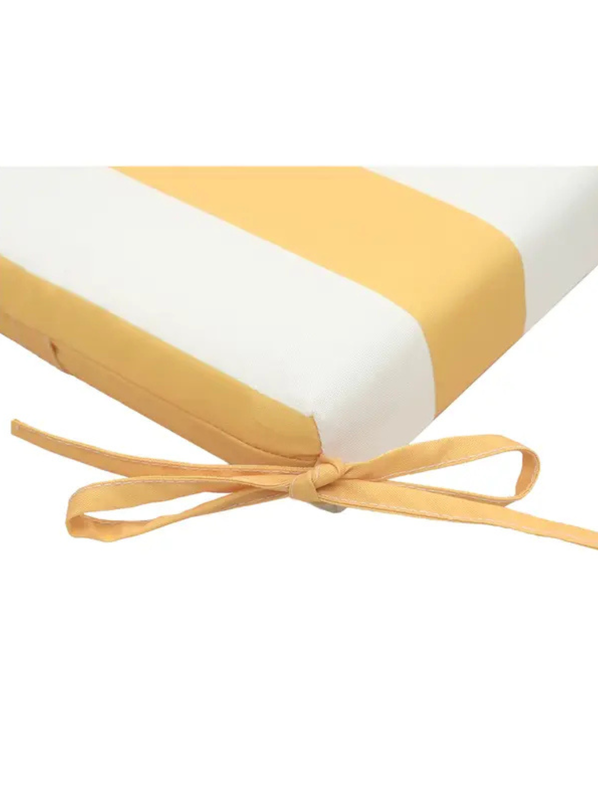 Cojin de Reposera Rayas Amarillo Blanco 60x195 CM-3