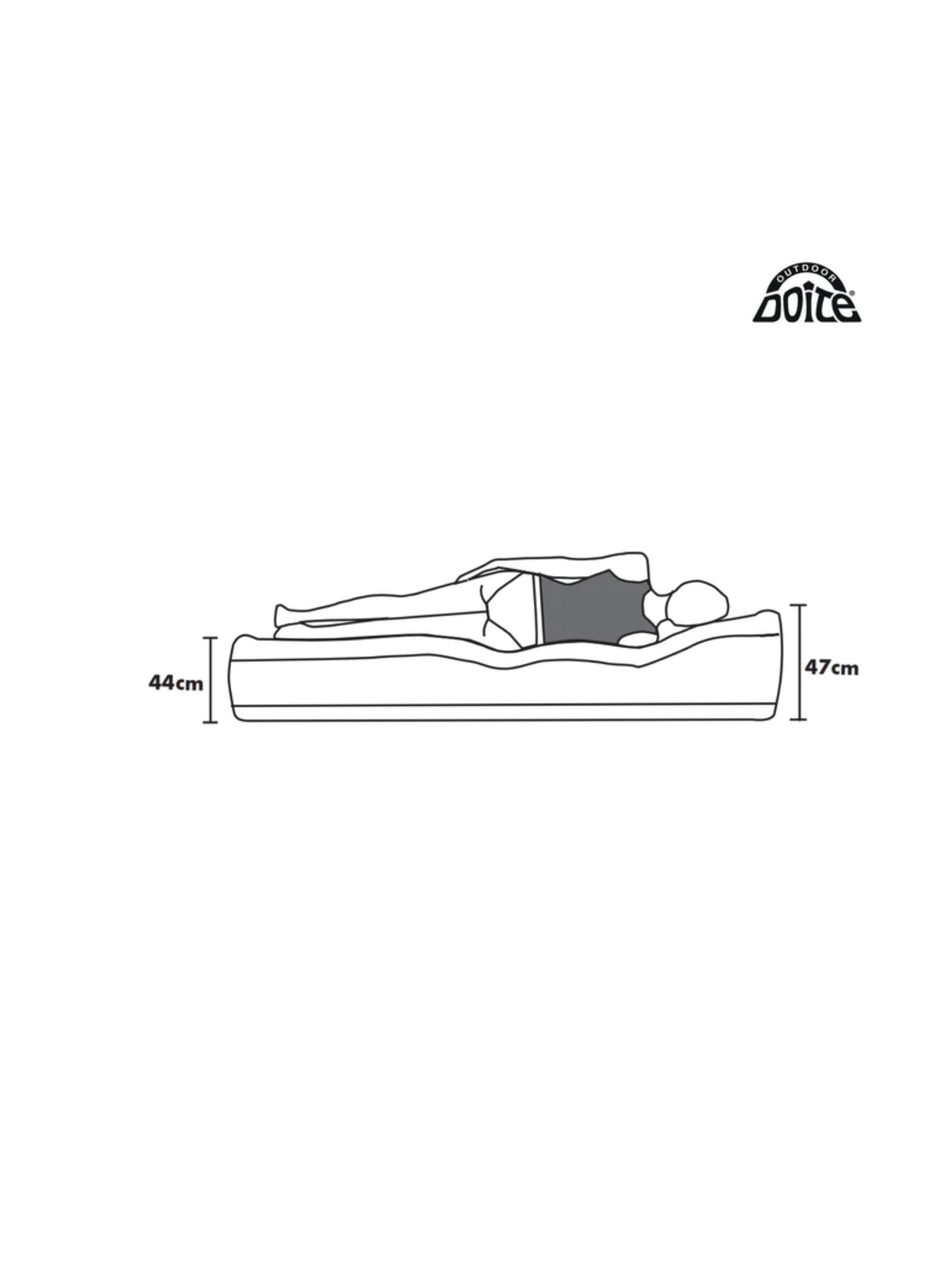 Colchón Inflable Eléctrico High Palace Twin 196x97x47 Cm -  Doite-2